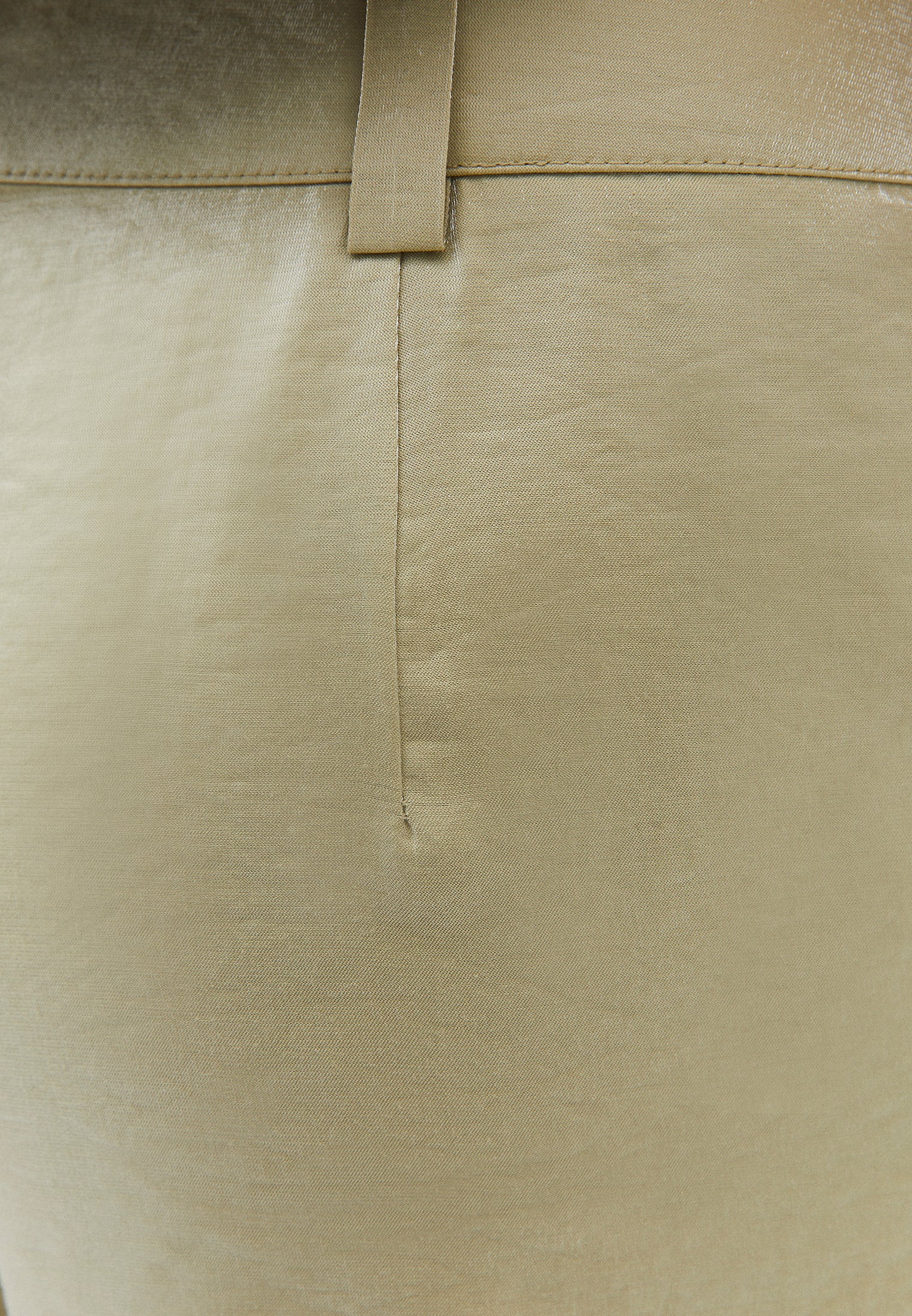 Wide Leg Trousers With Belt Detail - SAGE GREEN