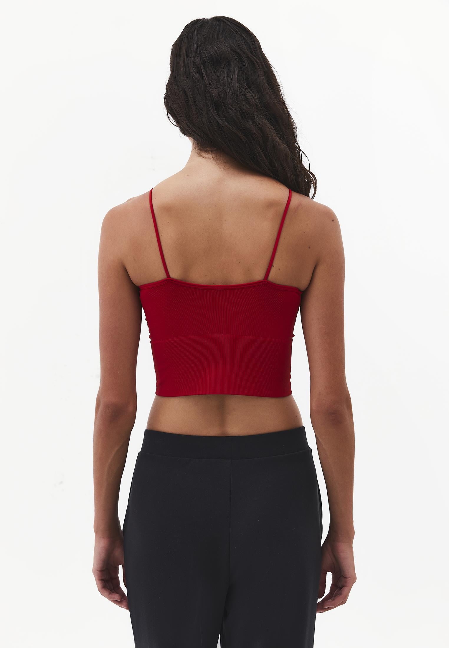 V-Neck Cropped Top - SAMBA