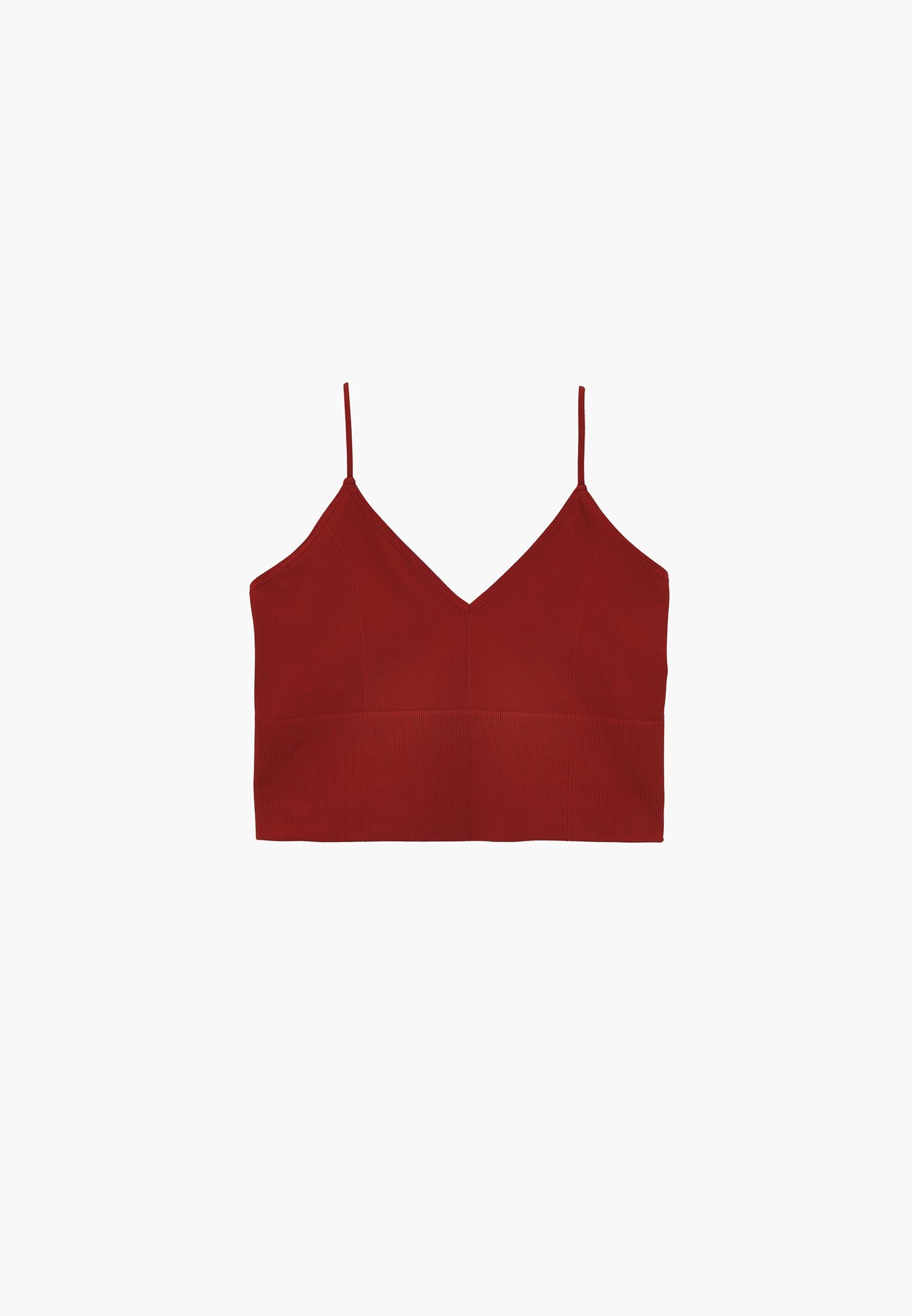 V-Neck Cropped Top - SAMBA