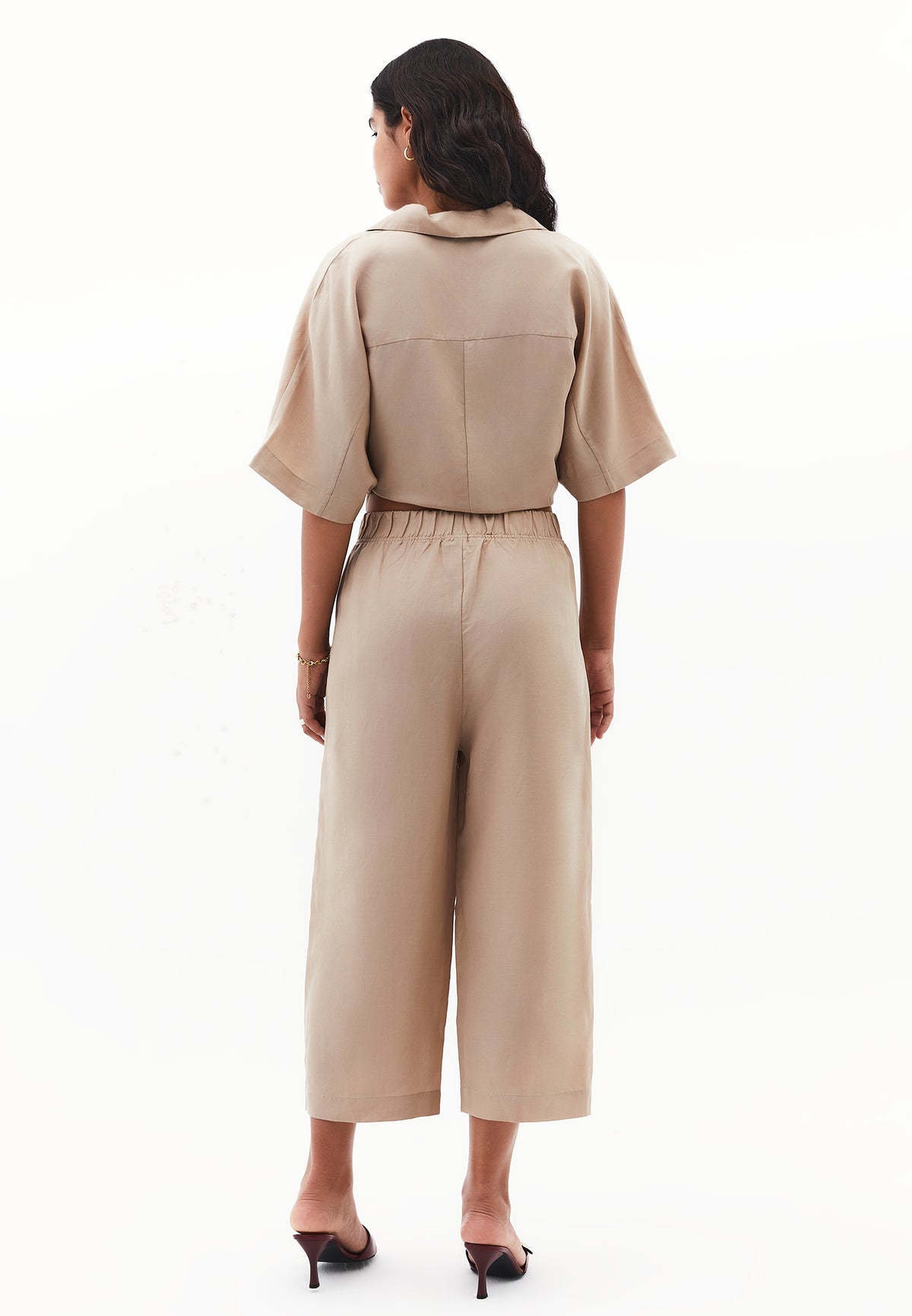 Balloon Form Pants - Beige