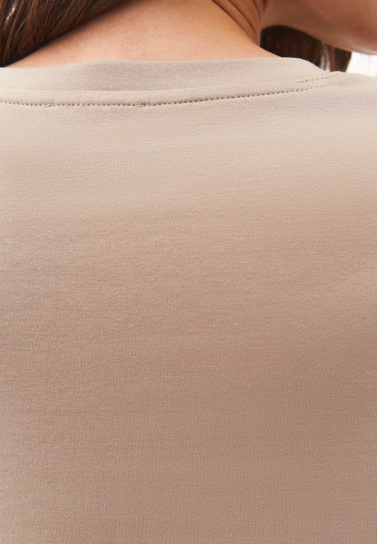 Oversize Cotton T-Shirt - Beige