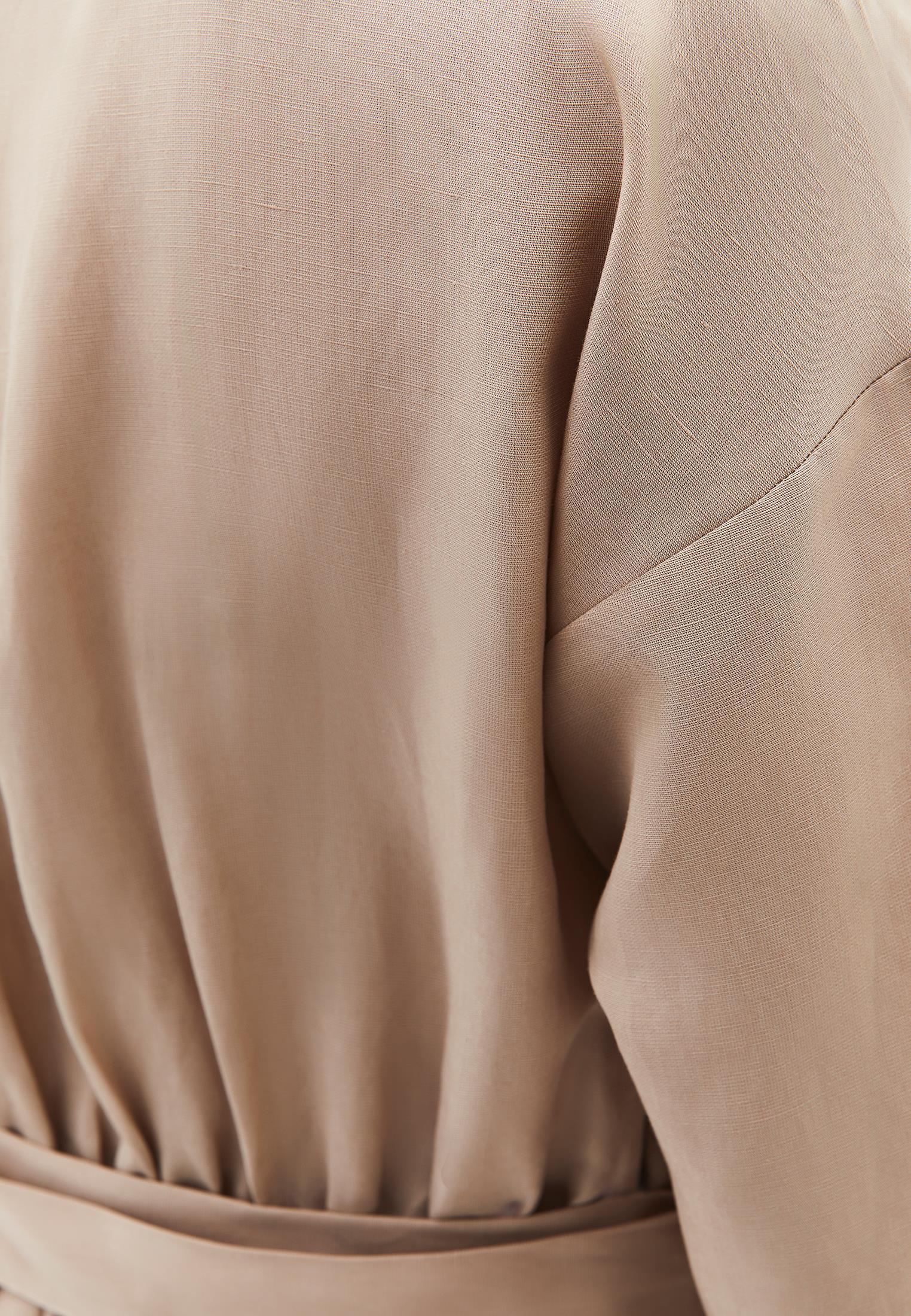 Long Dress With Belt Detail - SAVANNAH TAN