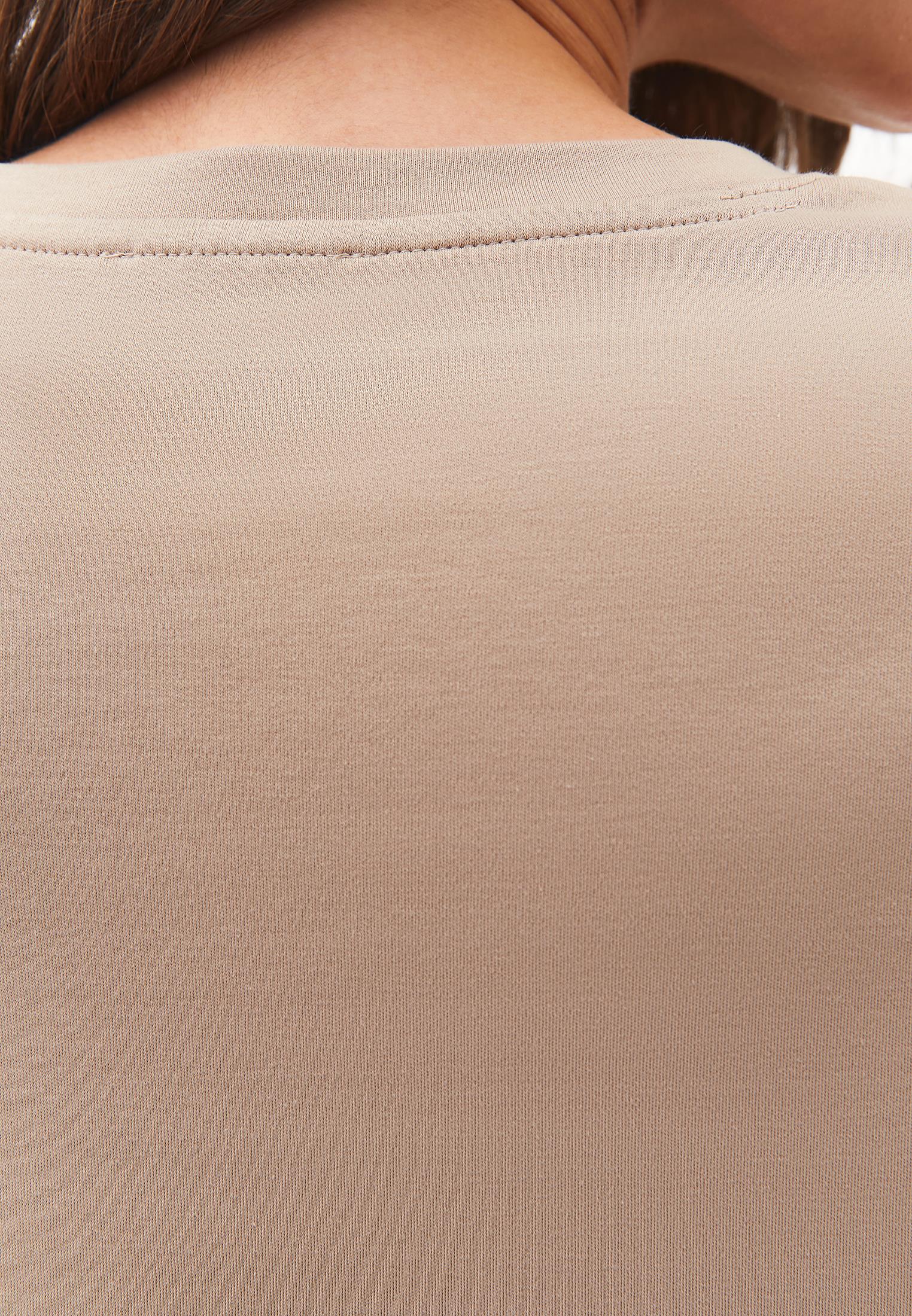 Oversize Cotton T-Shirt - SAVANNAH TAN