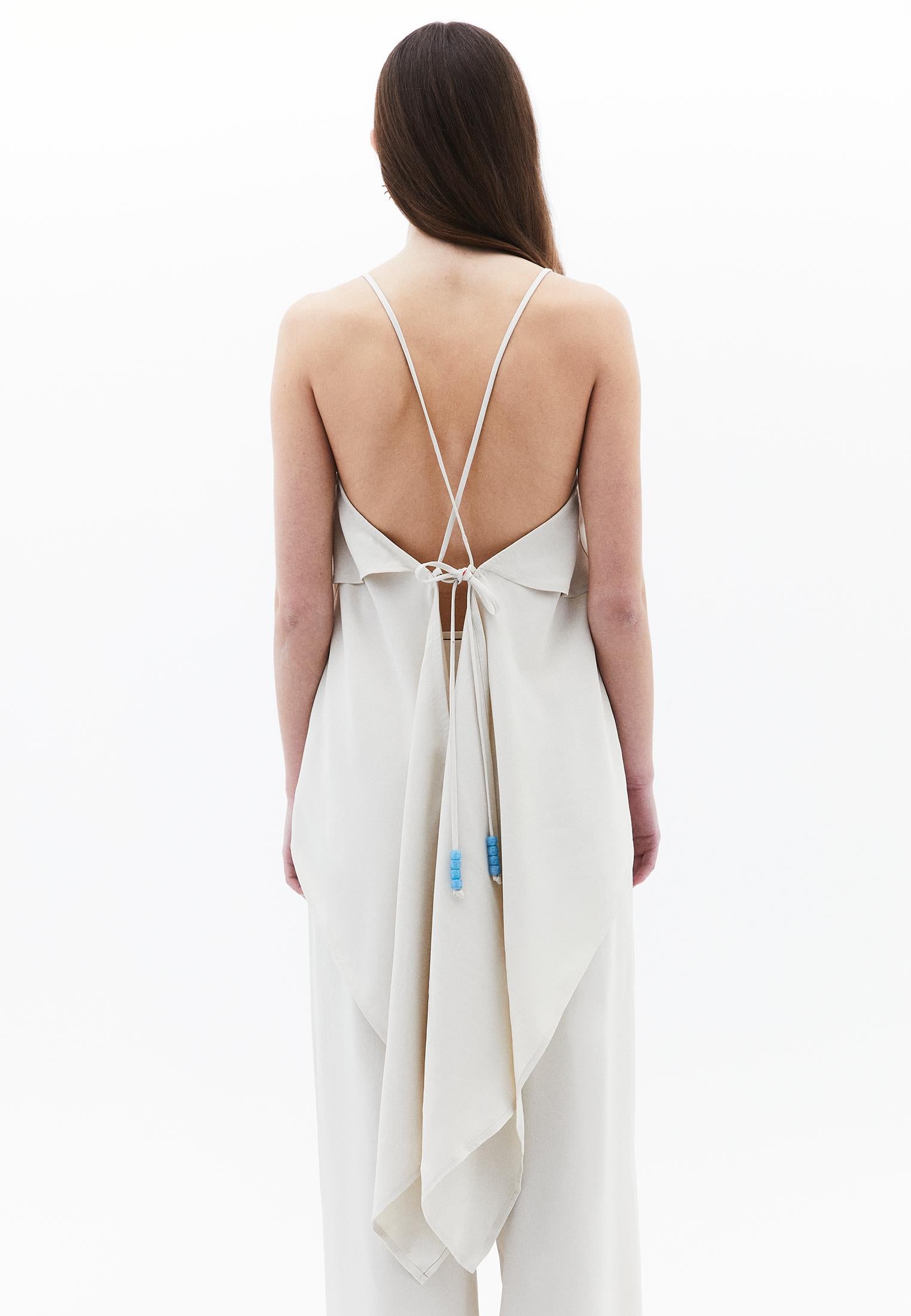 Asymmetric Blouse - SILVER BIRCH