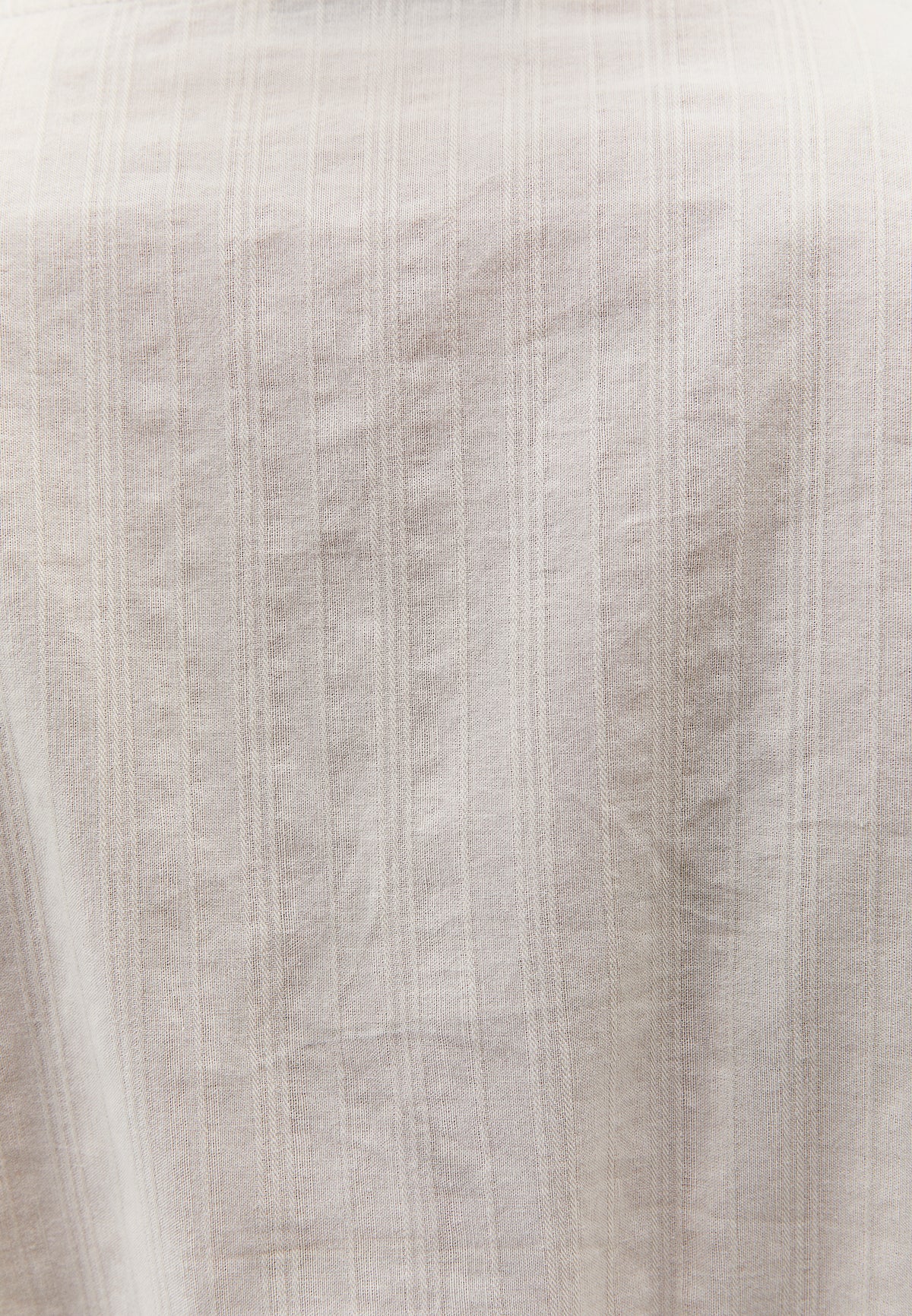 Slim Fit Blouse With Mandarin Collar And Long Sleeves - Cream