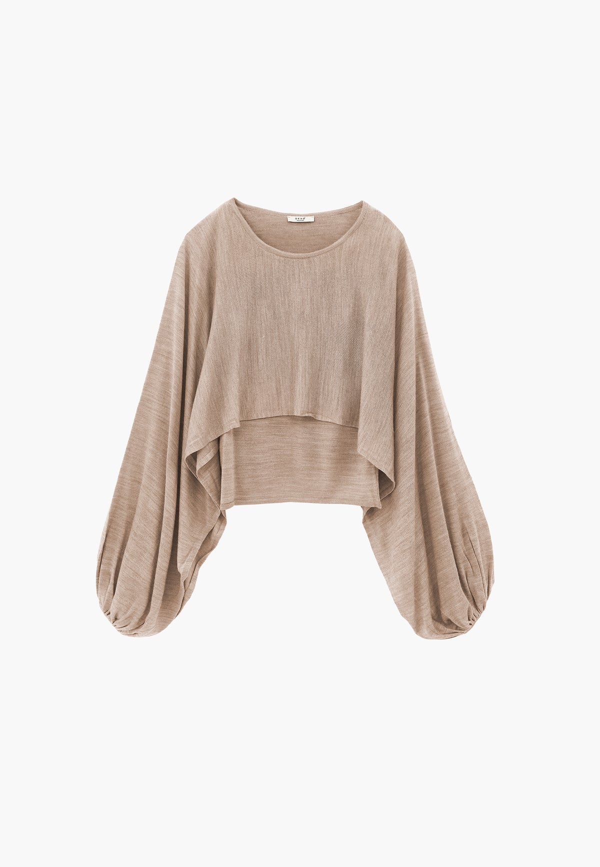 Balloon Sleeve Sweater - SILVER BIRCH