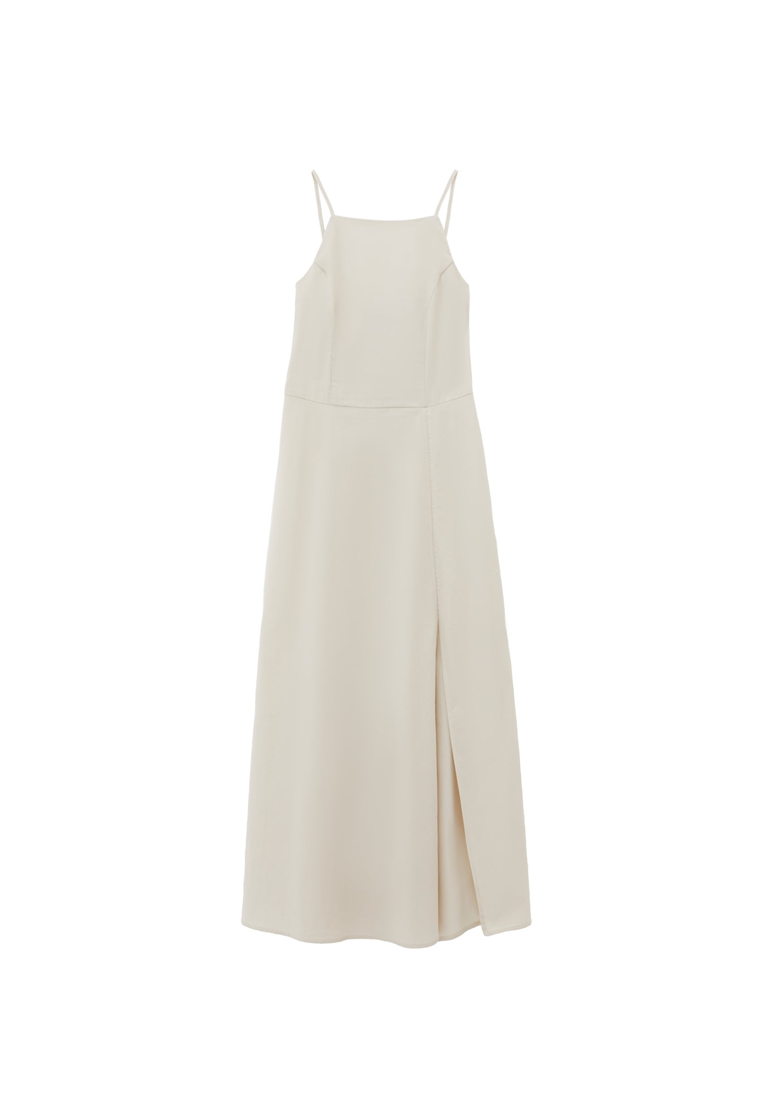 Halter Neck Long Dress - SILVER BIRCH