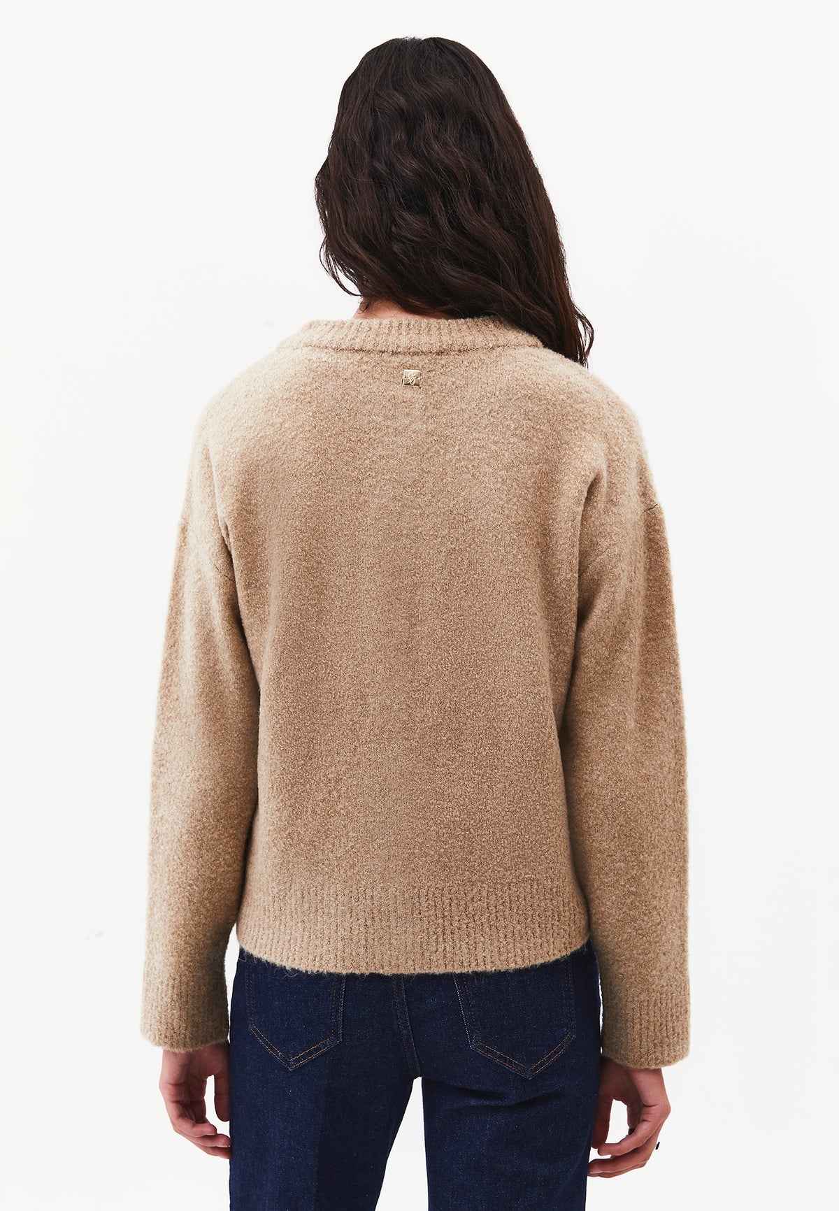 Button Detailed Short Cardigan - Beige
