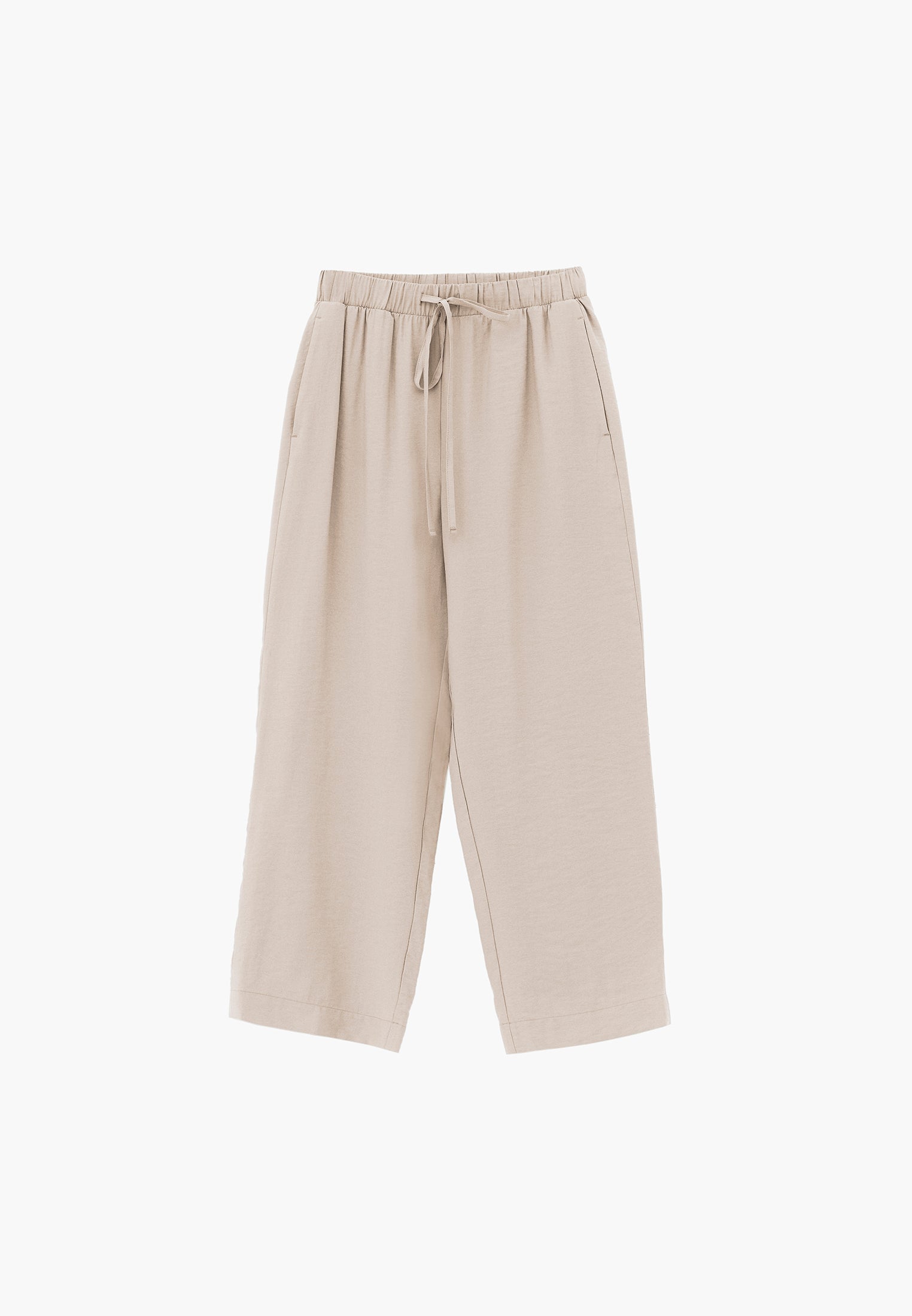High Waist Straight Pants - SIMPLY TAUPE