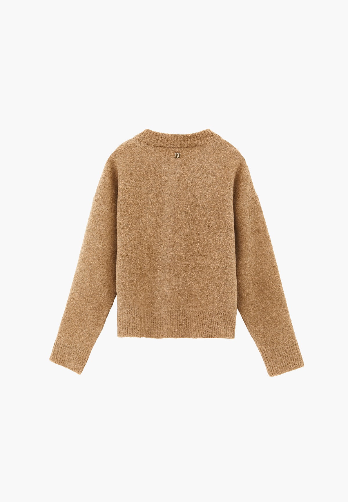 Button Detailed Short Cardigan - Beige