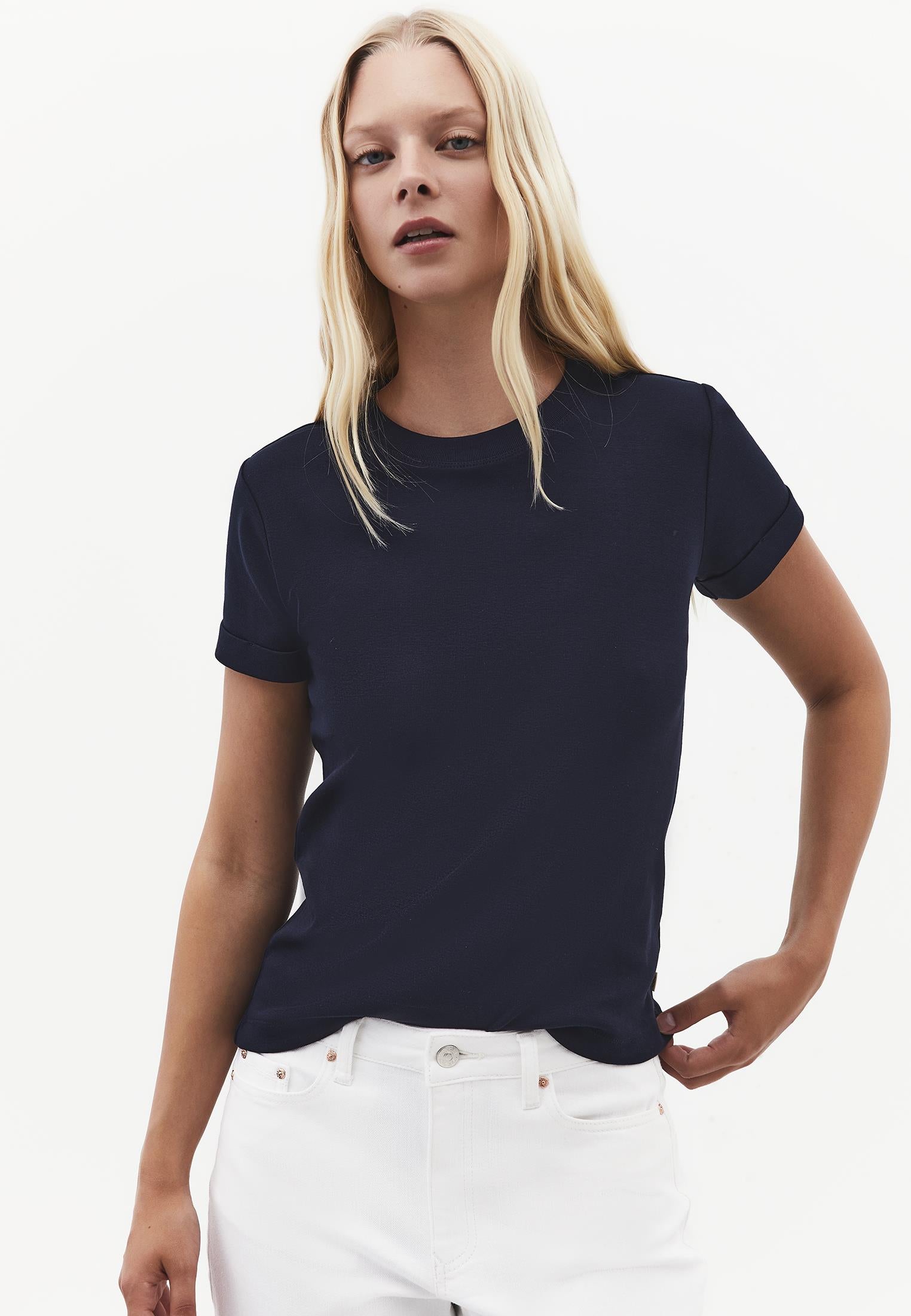 Women's Crew Neck Short Sleeve T-Shirt - SKY CAPTAIN