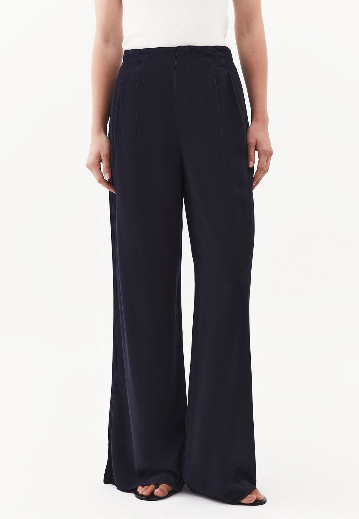 Wide Leg Ultra High Waist Pants - SKY CAPTAIN