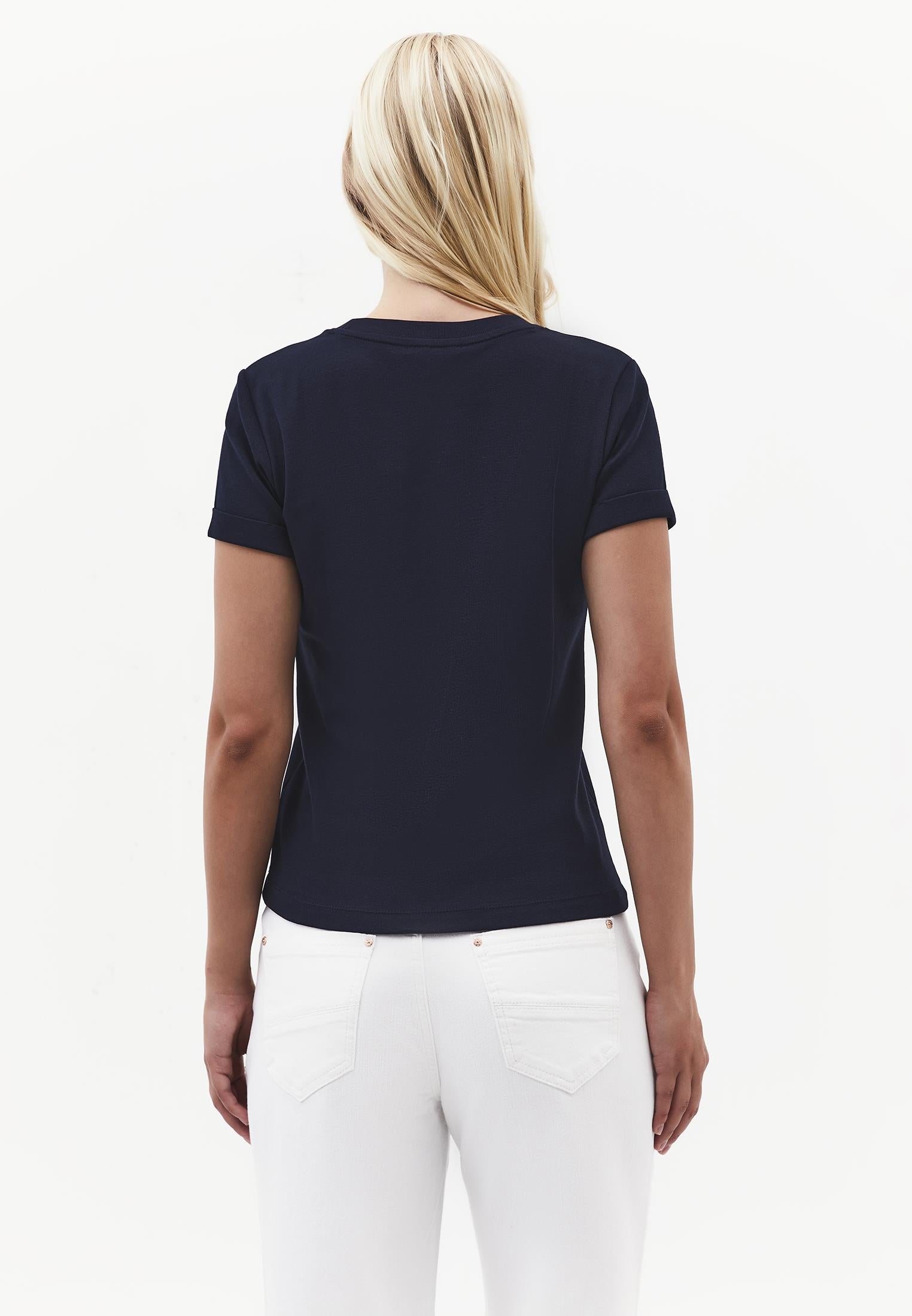 Women's Crew Neck Short Sleeve T-Shirt - SKY CAPTAIN