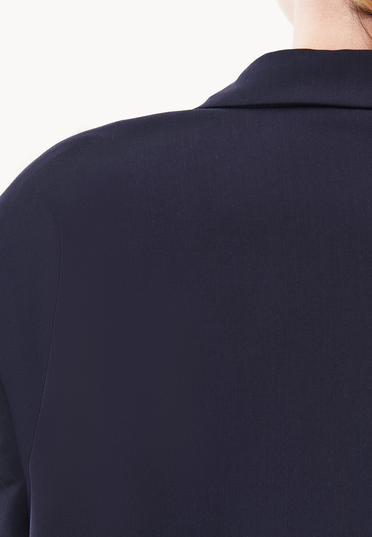 Long Sleeve Oversize Blazer Jacket - Navy Blue