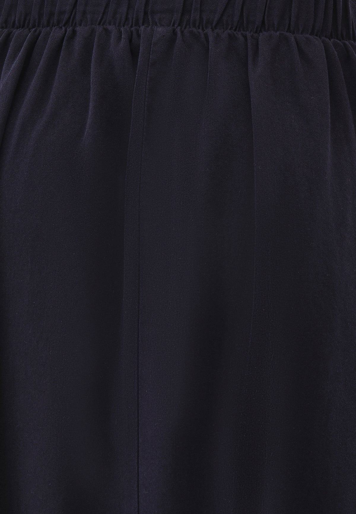 Ultra High Waist Long A-Line Woven Skirt - Navy Blue