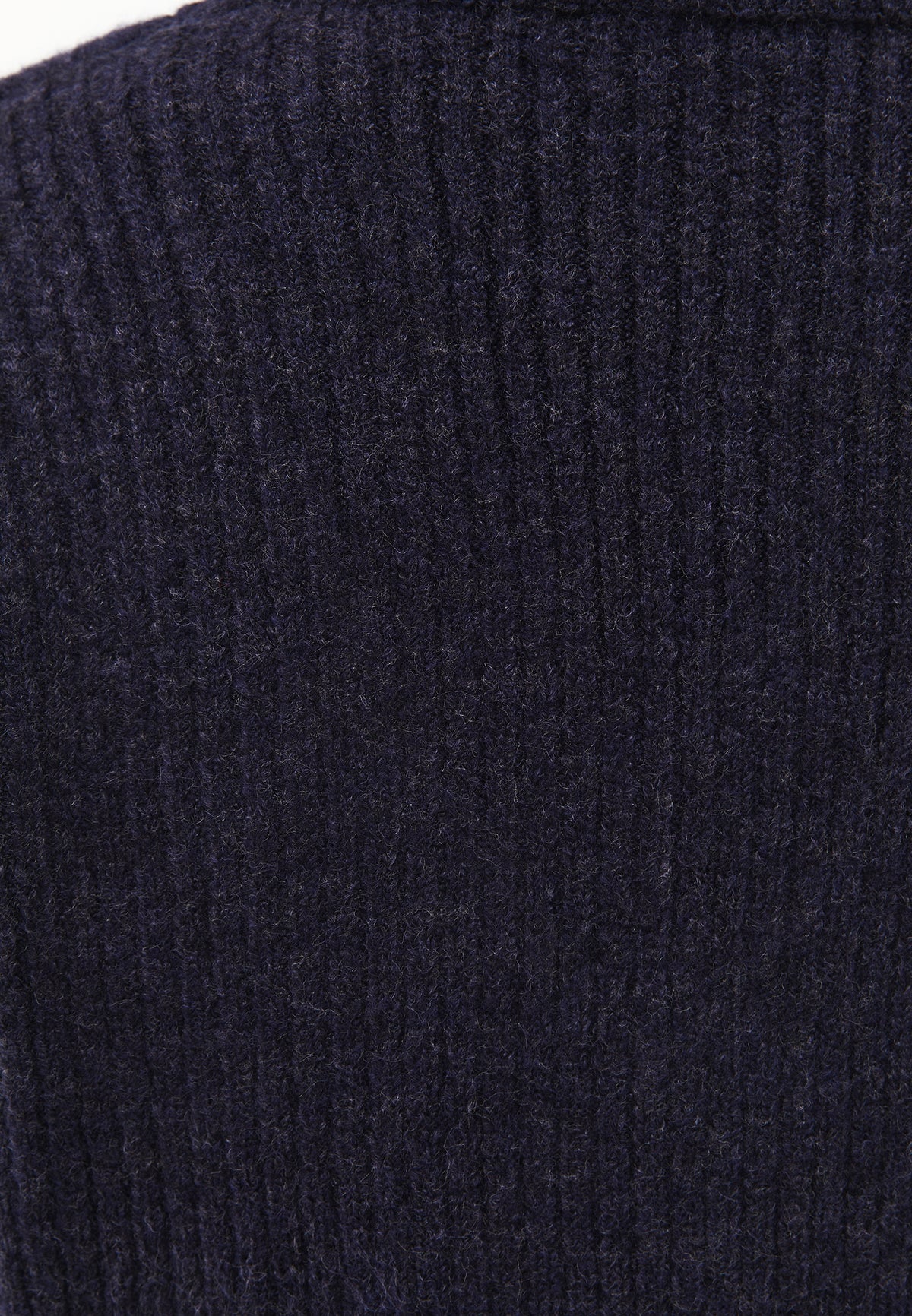 Loose V-Neck Sweater - Navy Blue