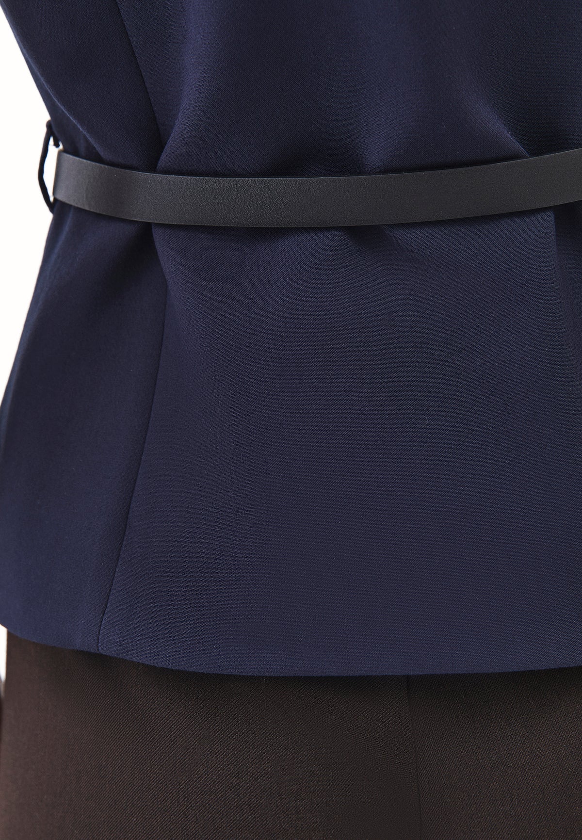 Closed Vest with Belt and Button Details - SKY CAPTAIN