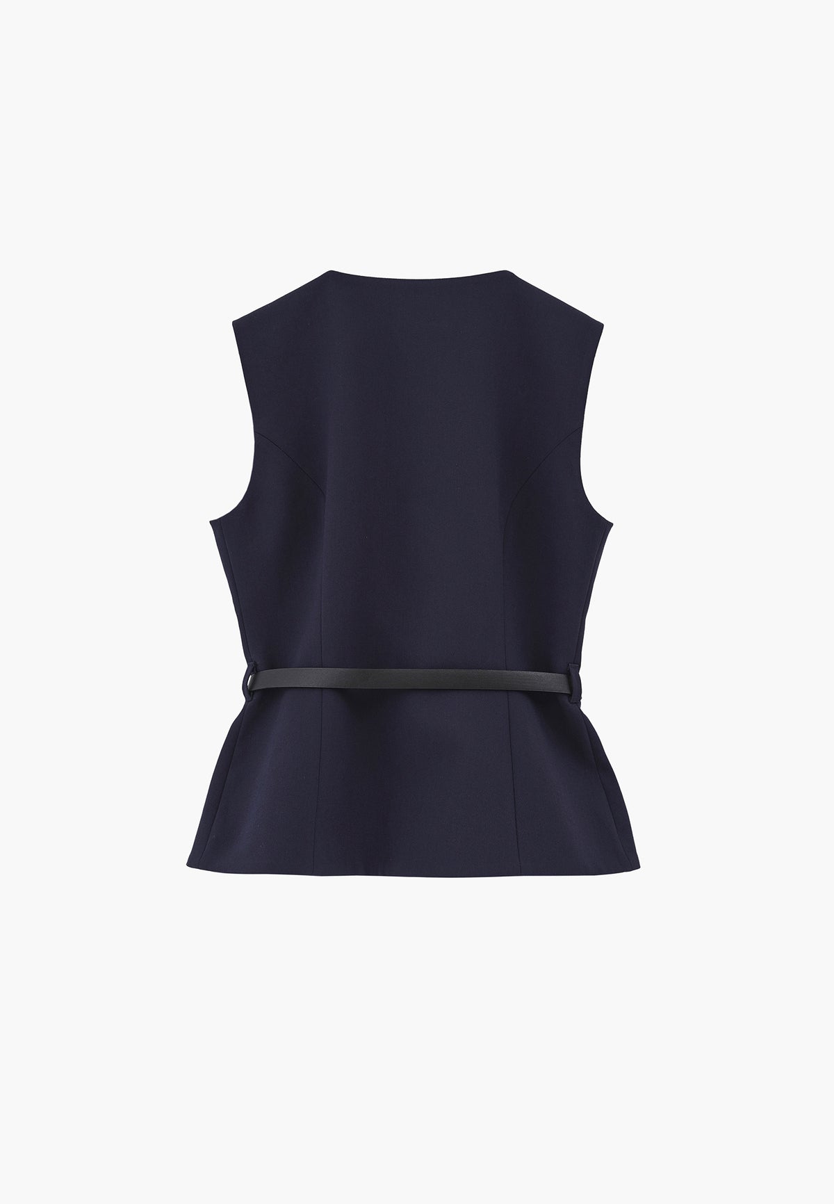 Closed Vest with Belt and Button Details - SKY CAPTAIN