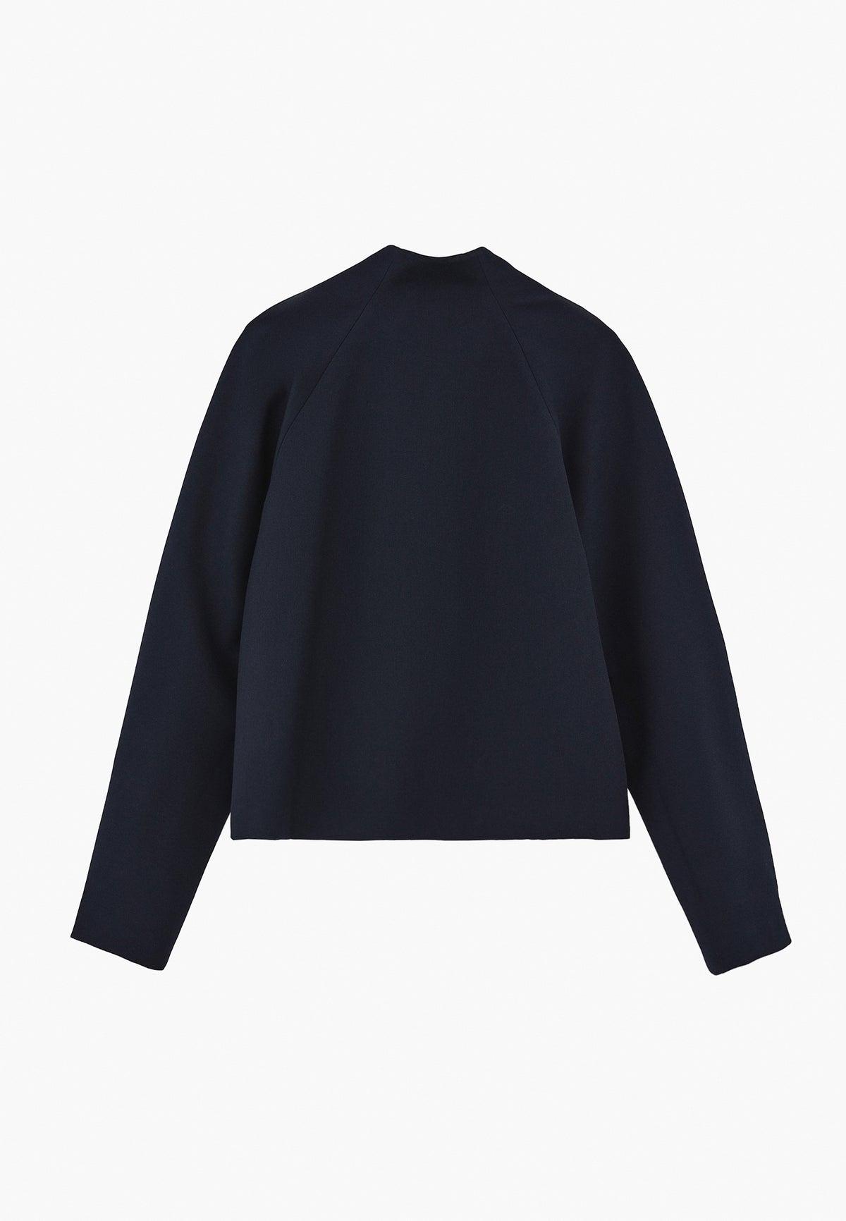 Buttoned Blazer Jacket - Navy Blue