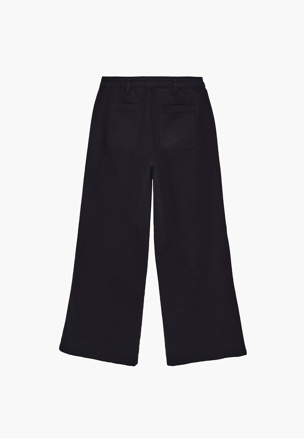 Ultra High Waist Wide Leg Pants - Navy Blue