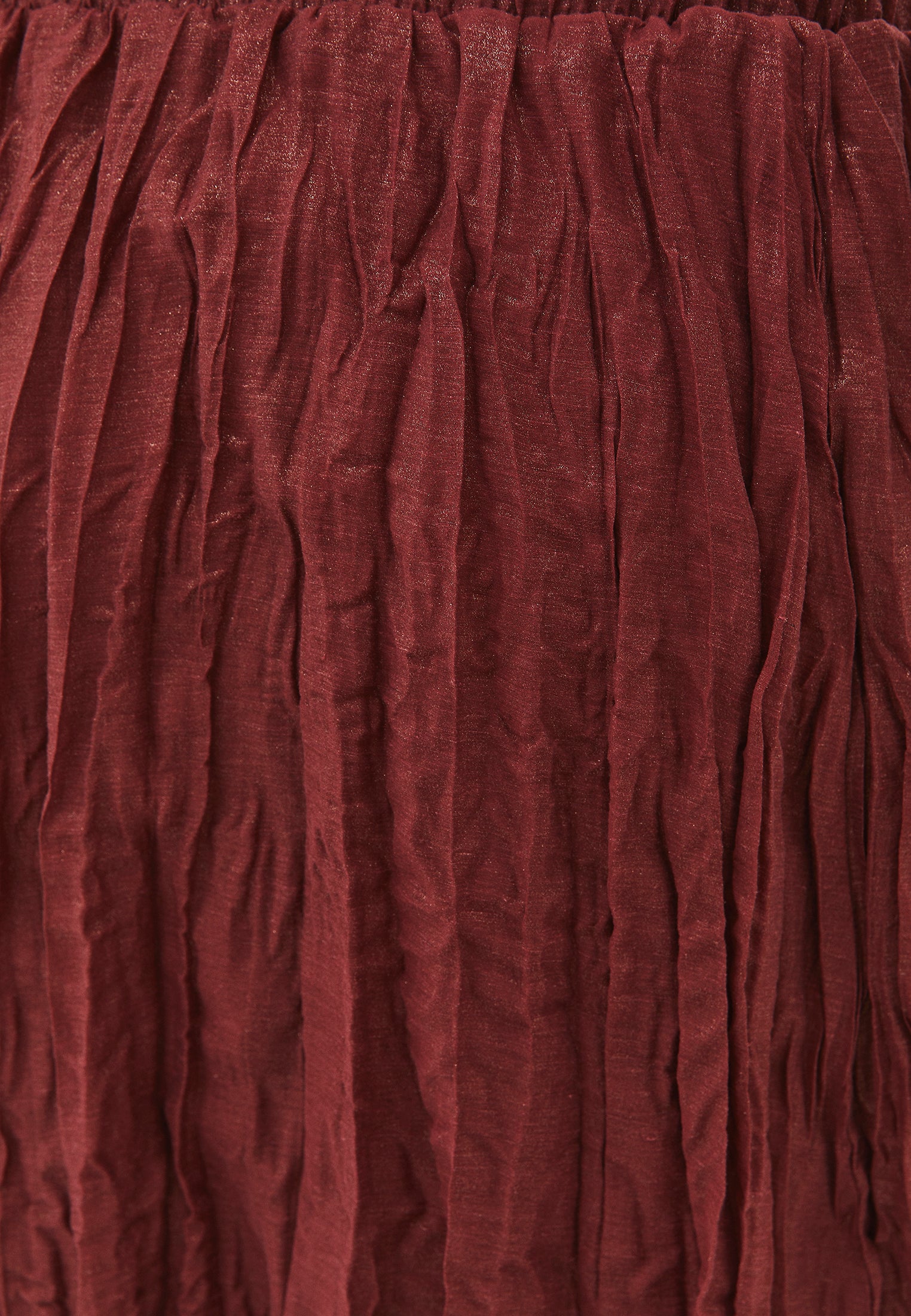 Shiny Flared Long Skirt - SPICED APPLE