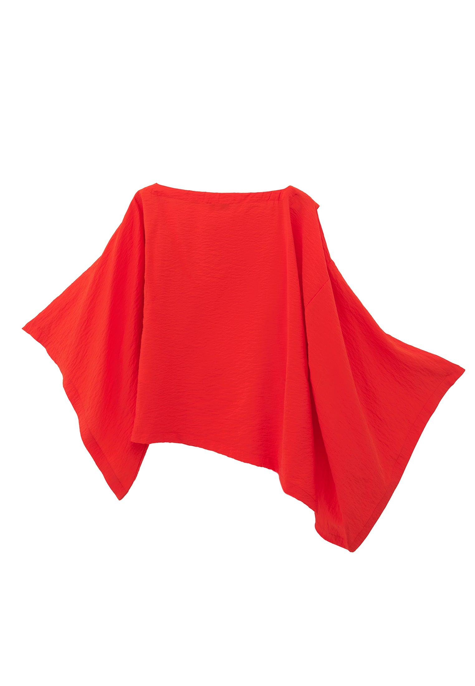 Asymmetric Blouse - SPICY ORANGE