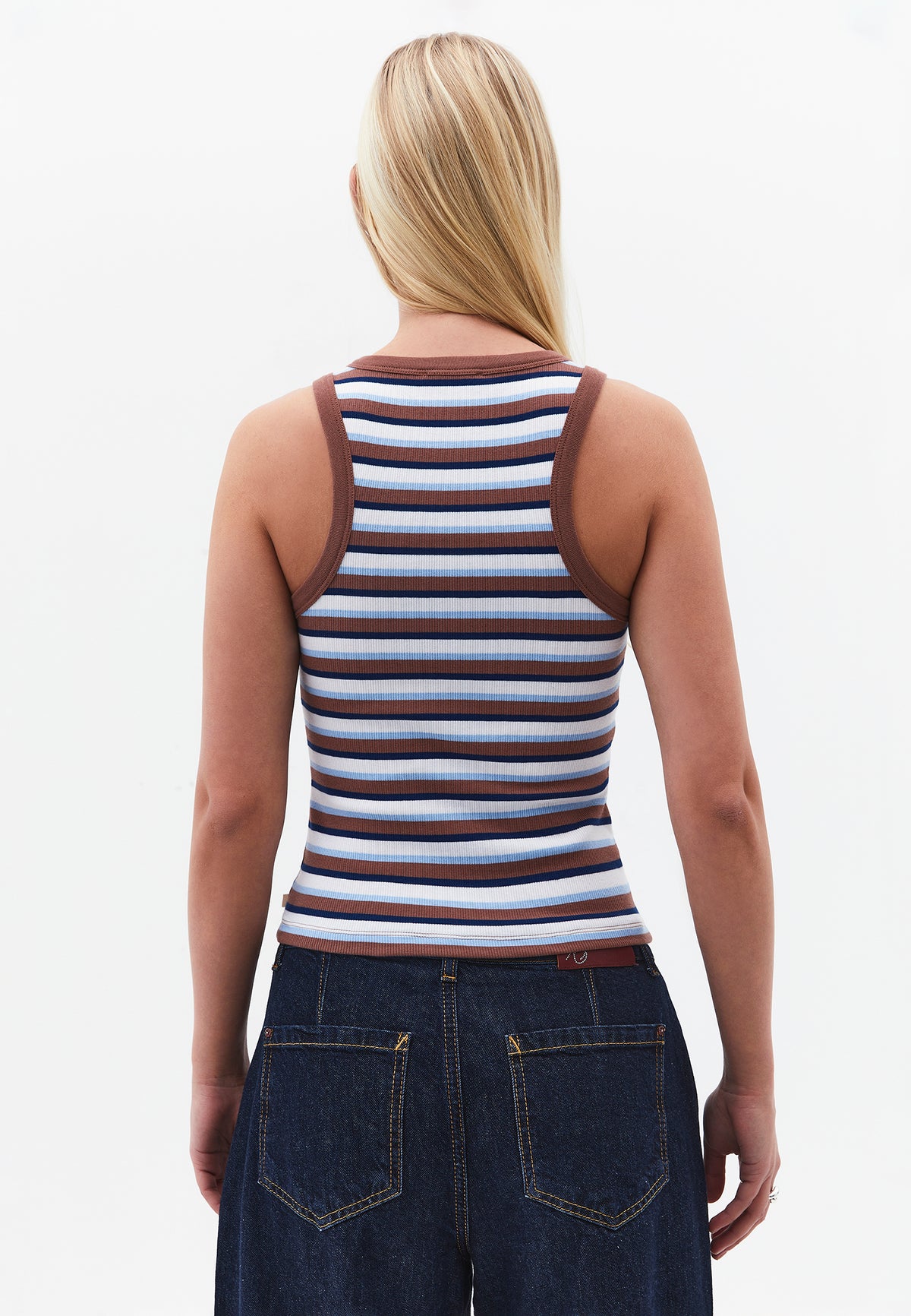 Crew Neck Bodycon Tank Top - Mix Color