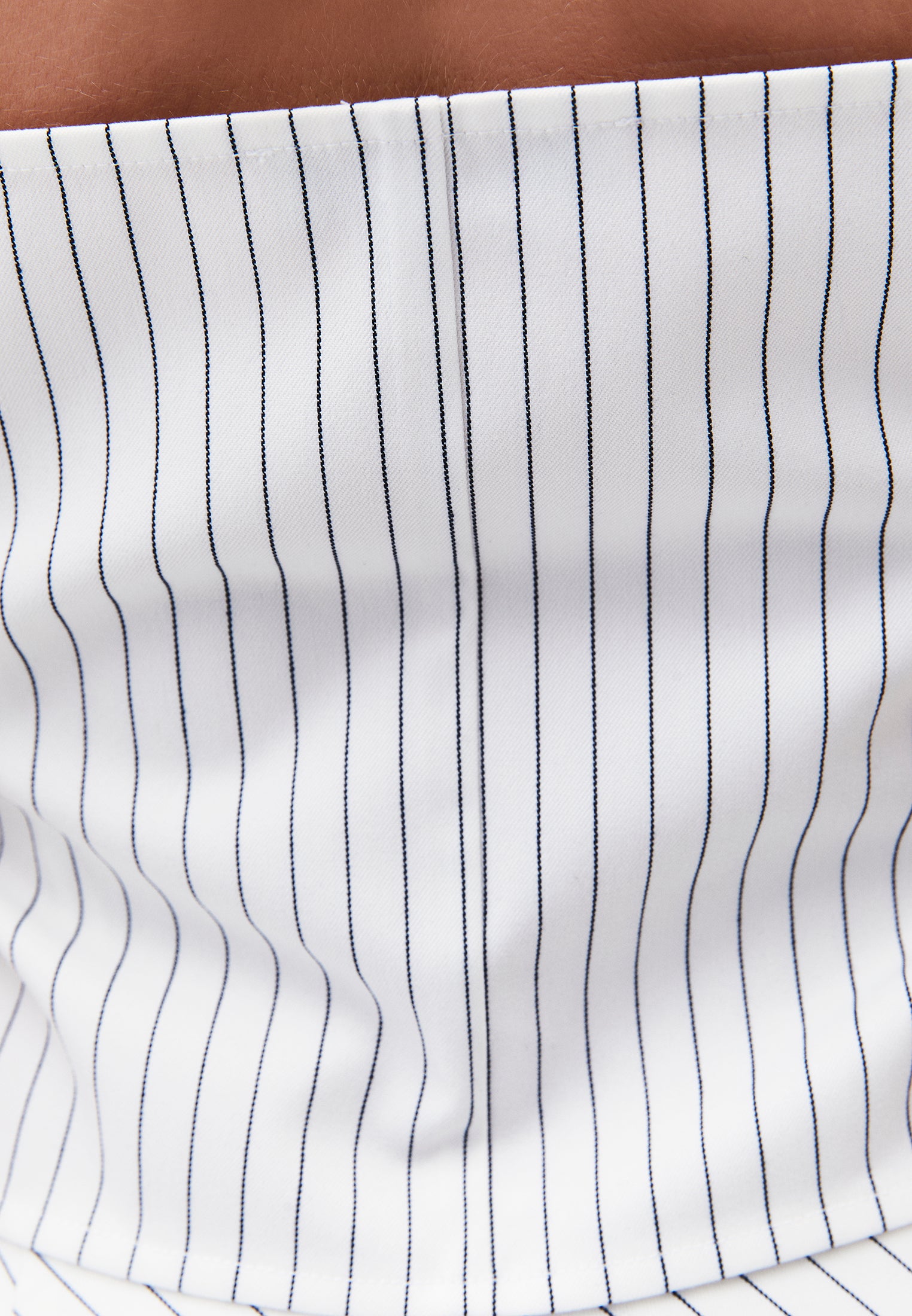 Striped V-Neck Cropped Vest - STRIPE COMB
