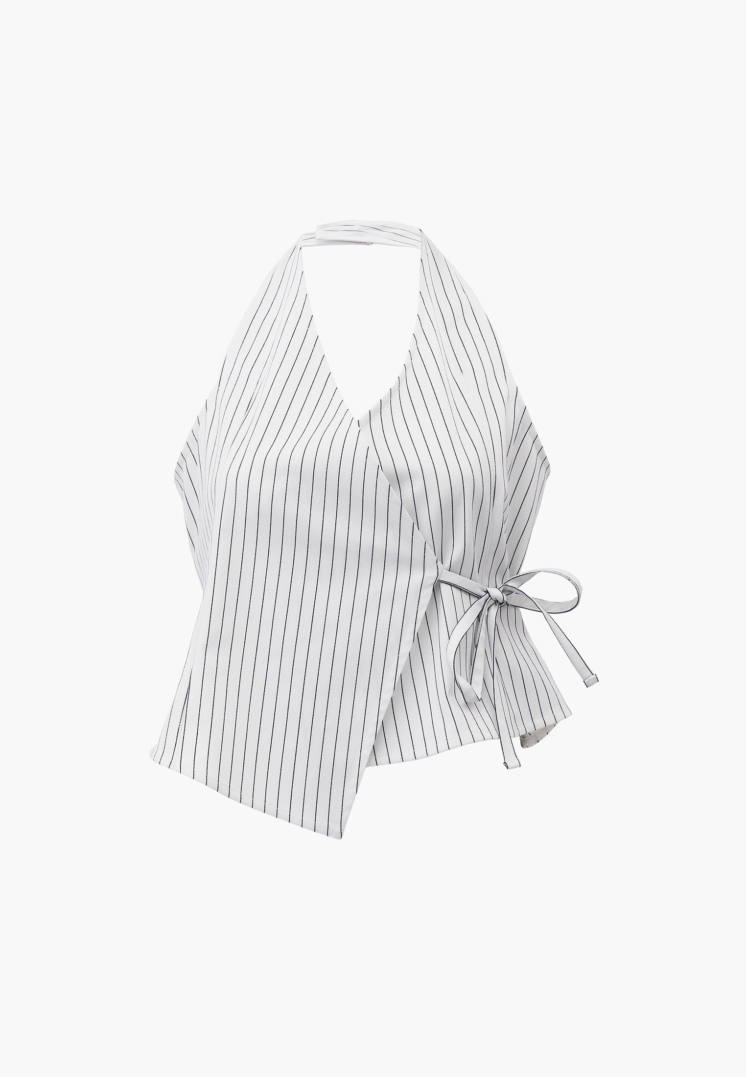 Striped V-Neck Cropped Vest - STRIPE COMB