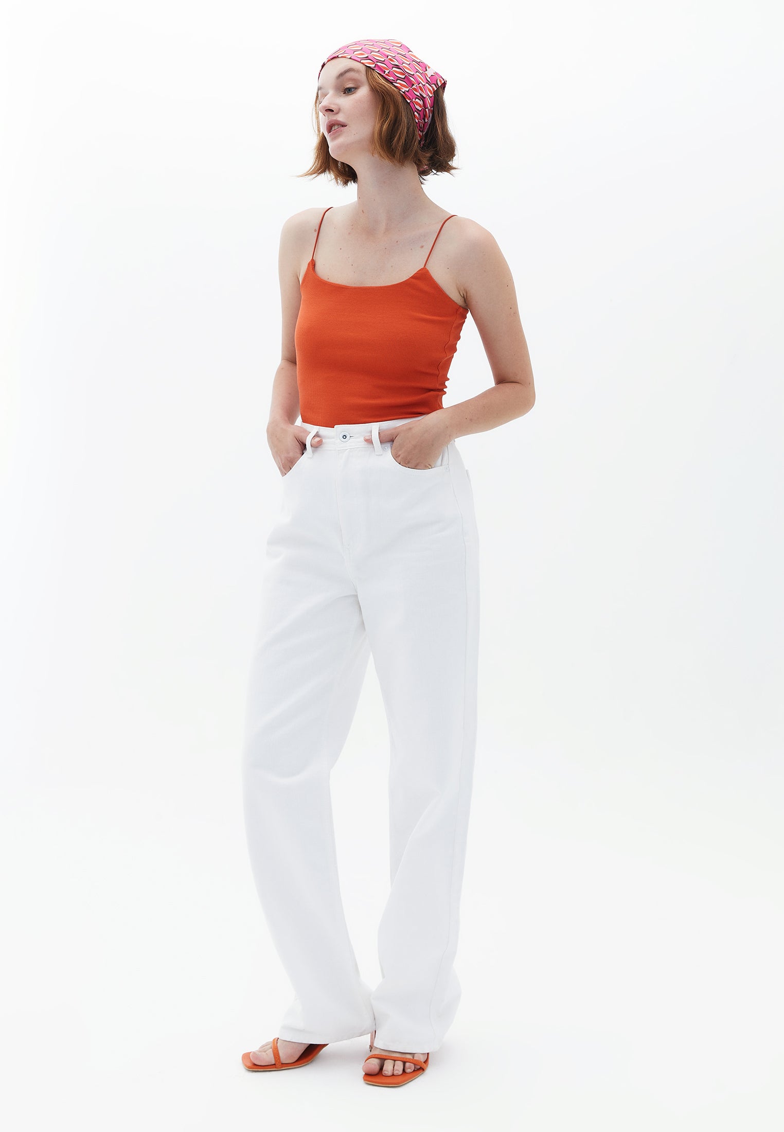 Square neck bodycon tank top - SUMMER FIG