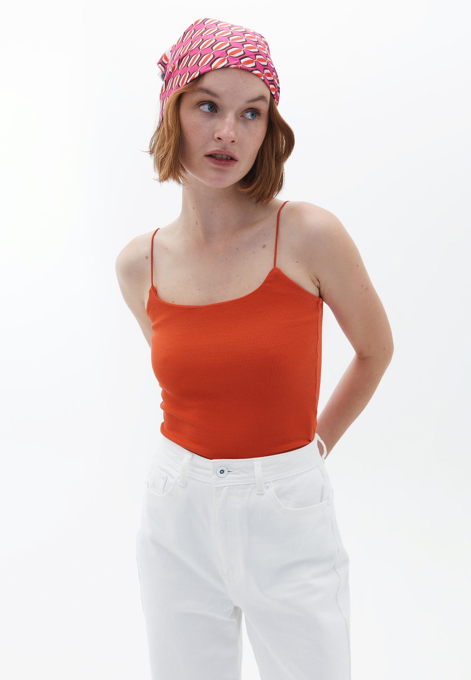 Square neck bodycon tank top - SUMMER FIG