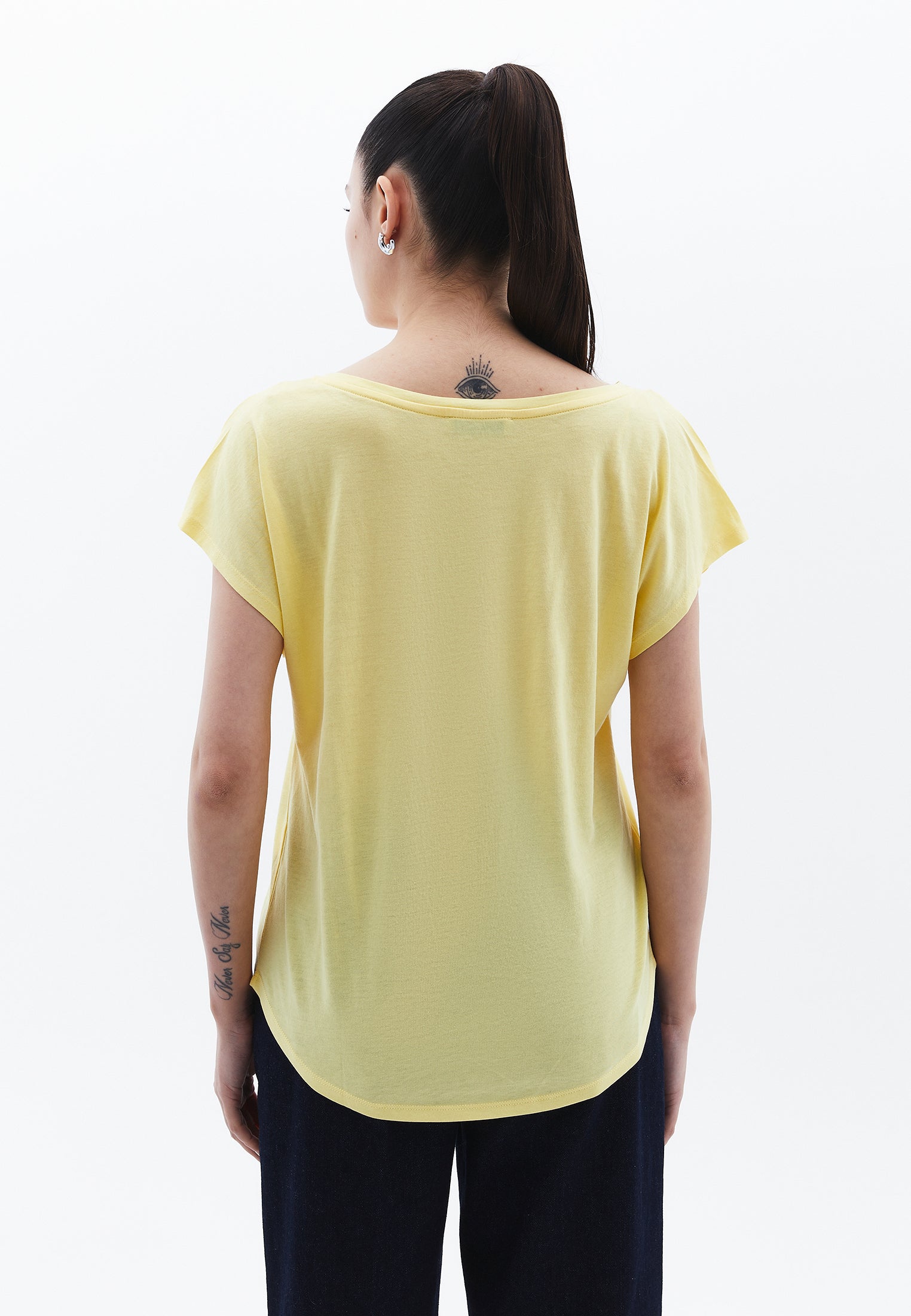 BOAT NECK T-SHIRT - SUNSHINE