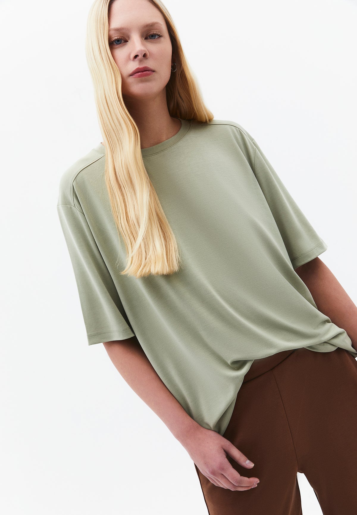 Oversize Modal Tunic - Green
