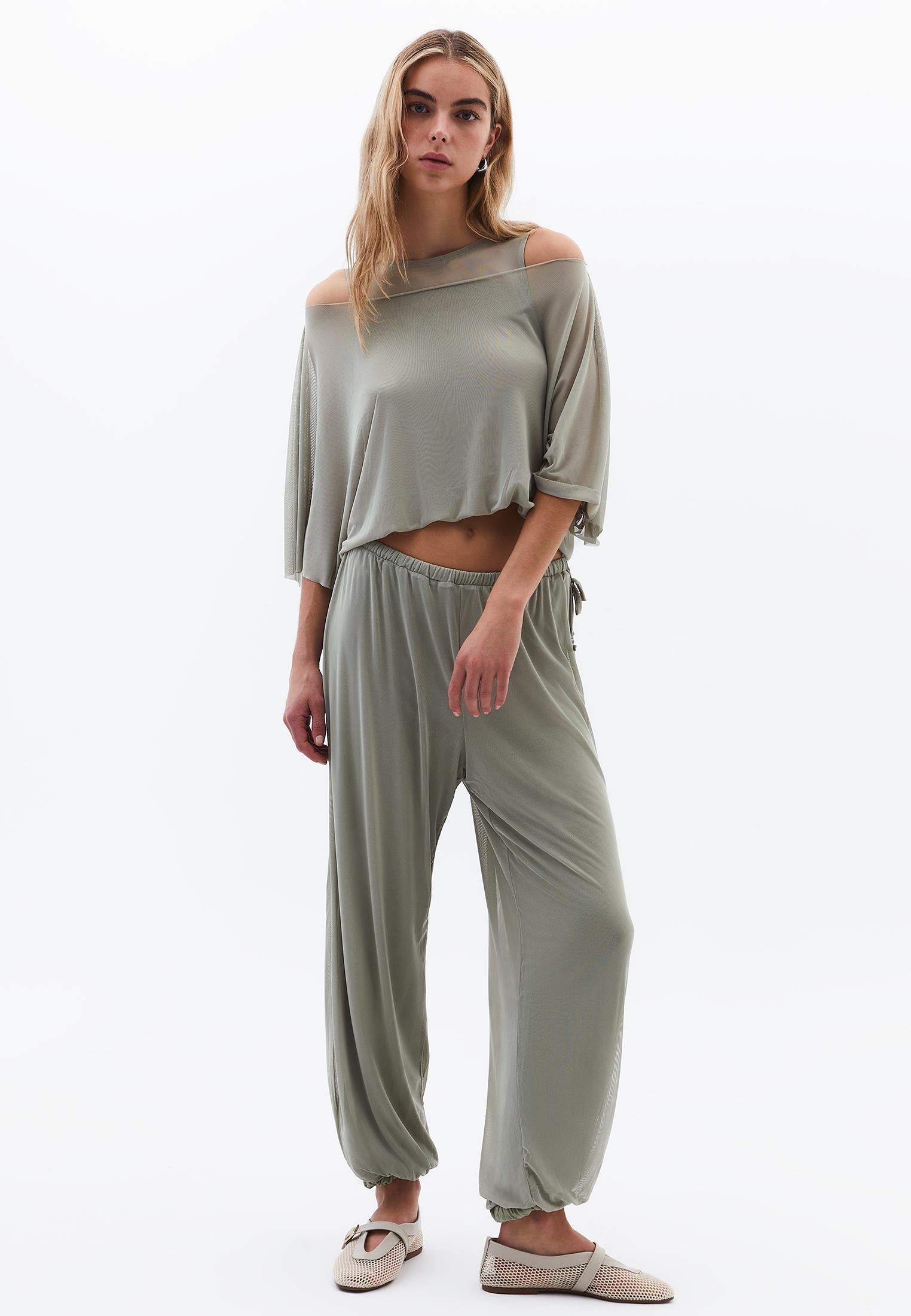 Balloon Form Jogger Pants - TEA