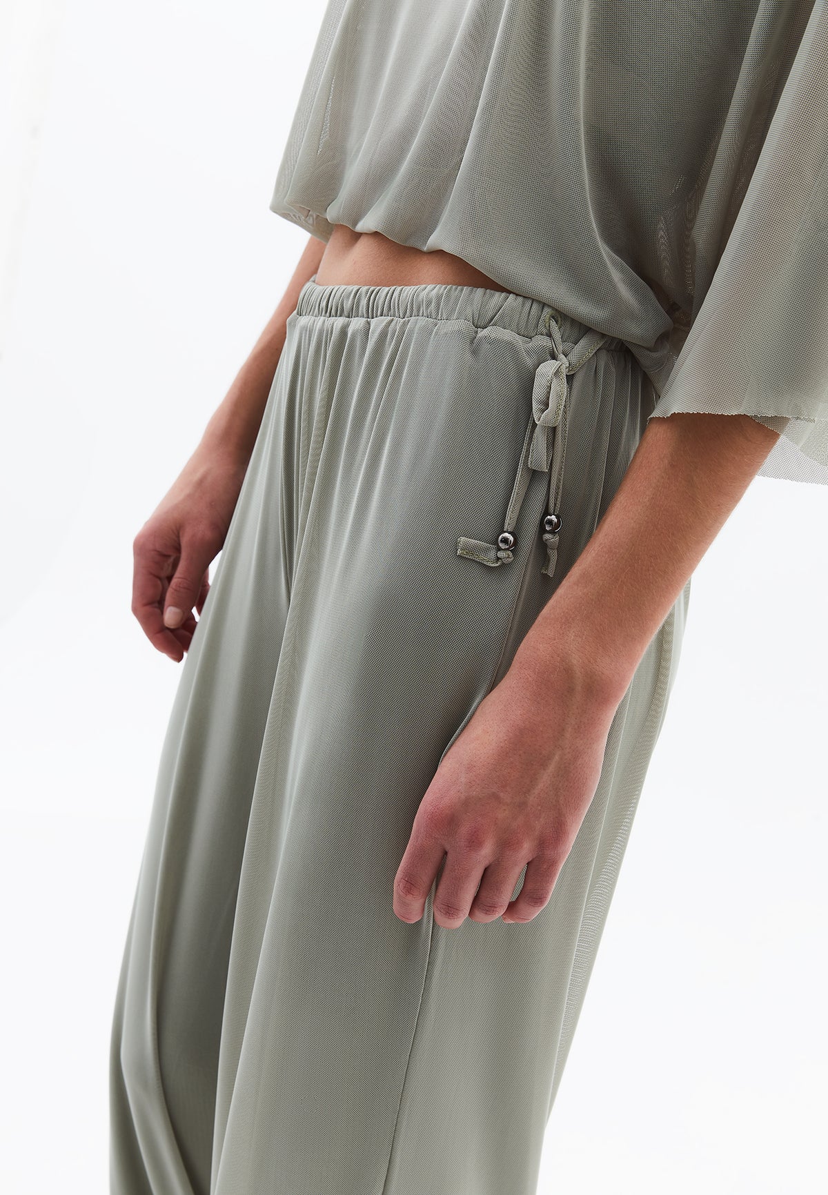 Balloon Form Jogger Pants - Green