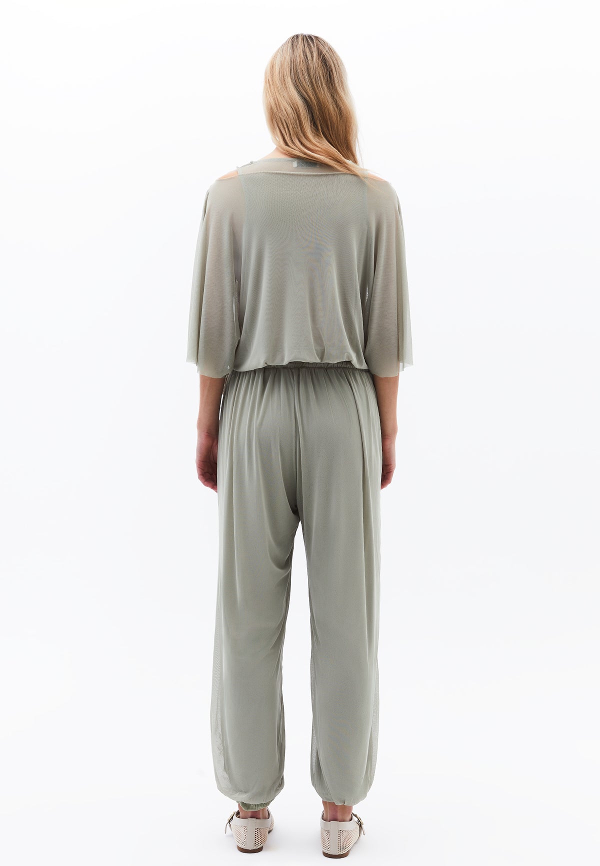 Balloon Form Jogger Pants - Green