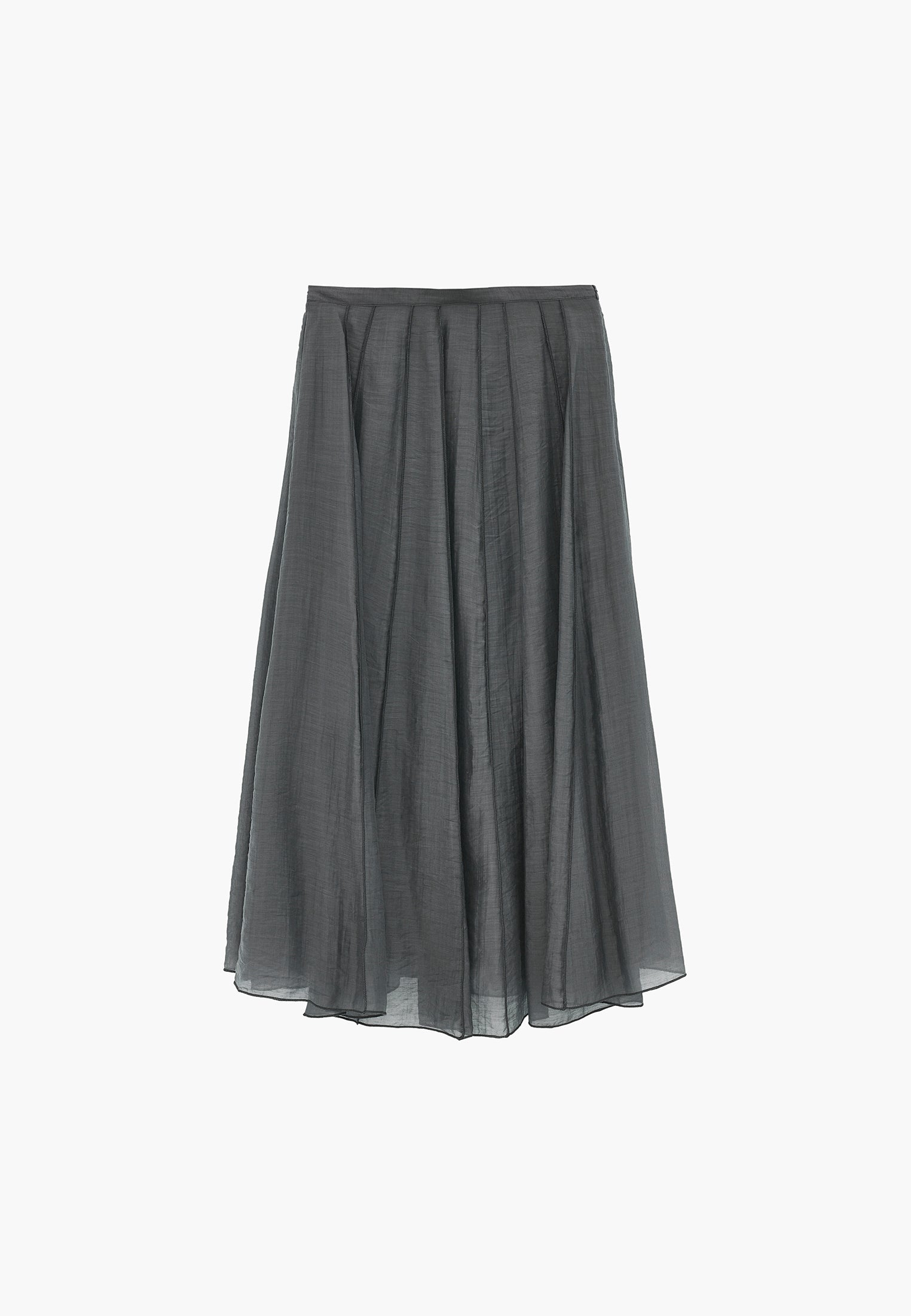 Midi Flared Woven Skirt - URBAN CHIC