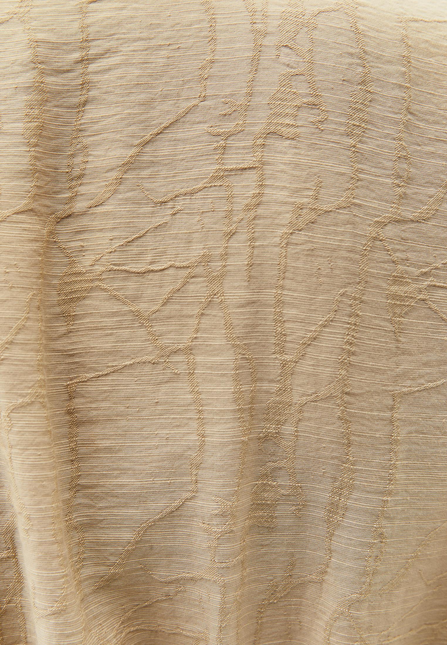 Dress With Tie And Long Sleeves - WARM SAND