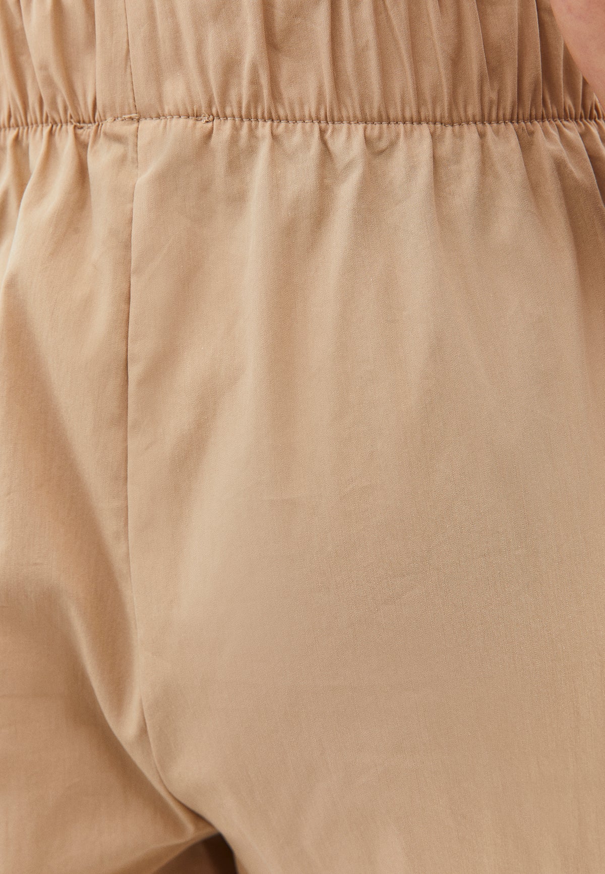 Jogger High Waist Long Trousers - Beige