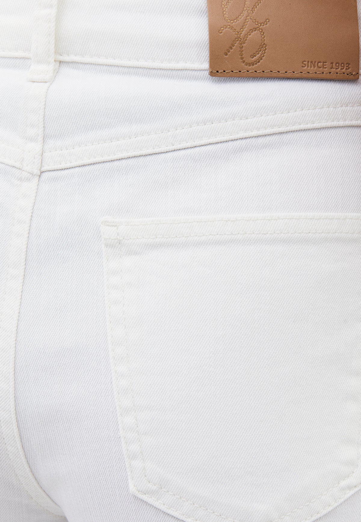 Wide Leg Ultra High Waist Pants - WHITE DENIM