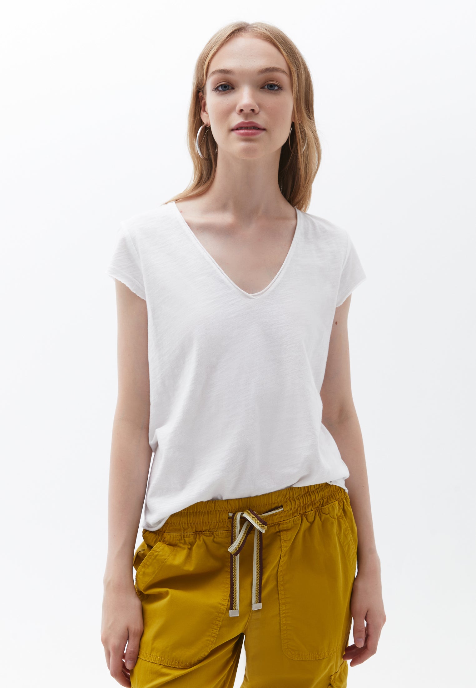 Short sleeved pennant t-shirt - WHITE