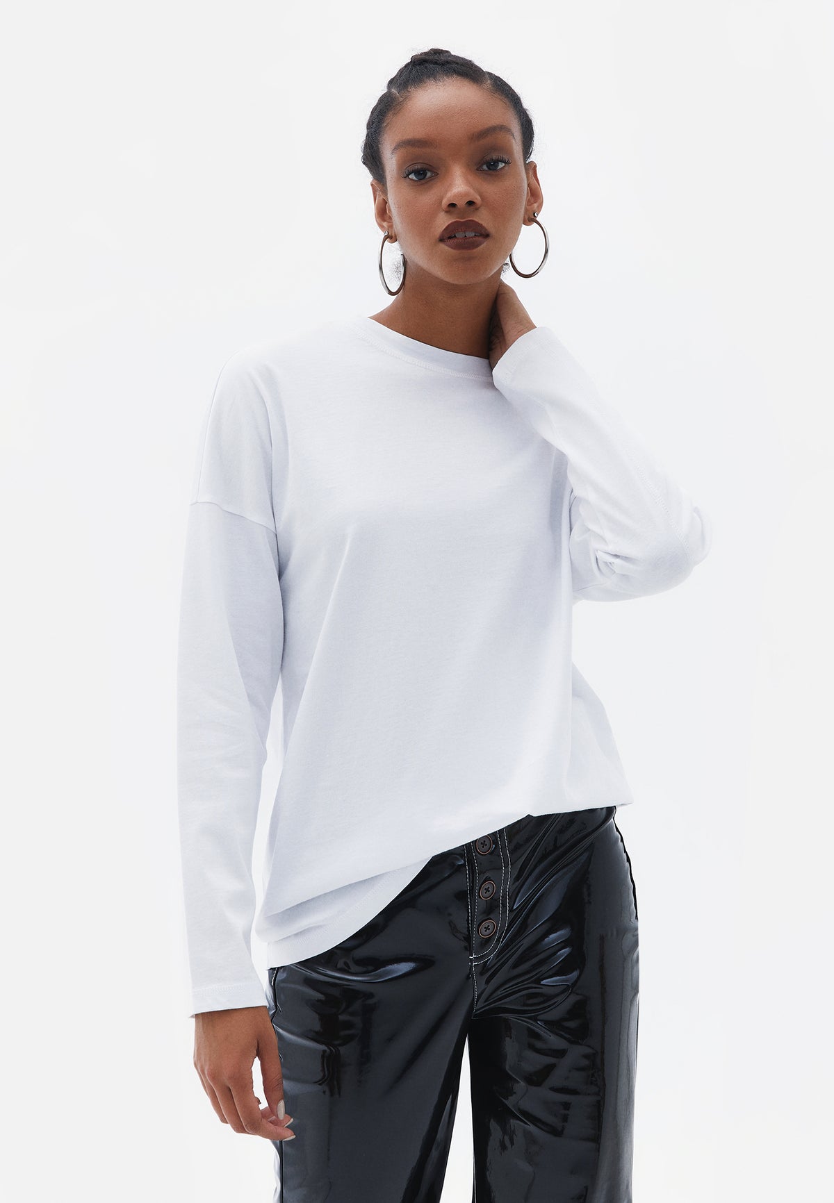 Oversize Long Tunic - WHITE