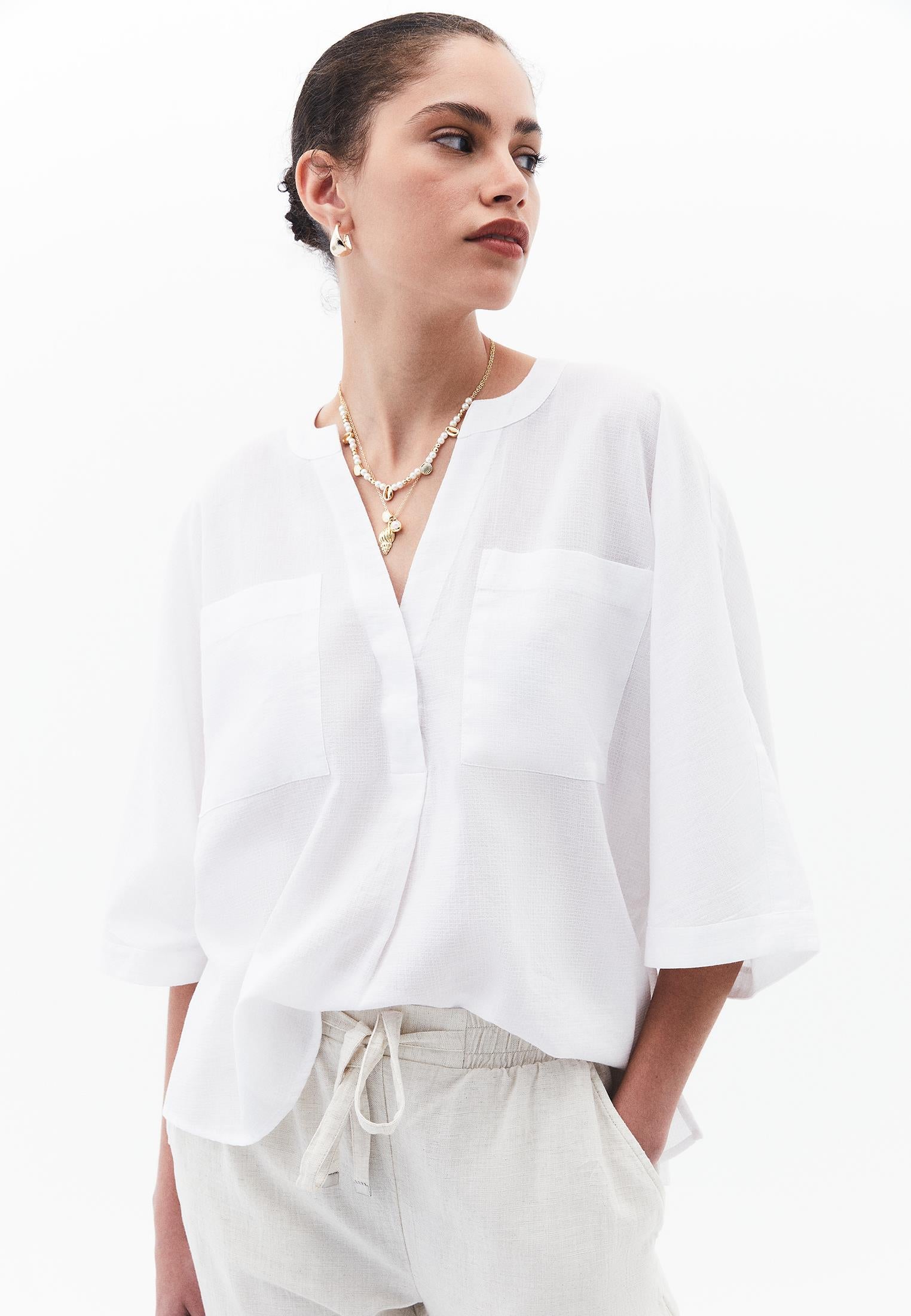 Summer Oversize Shirt - WHITE