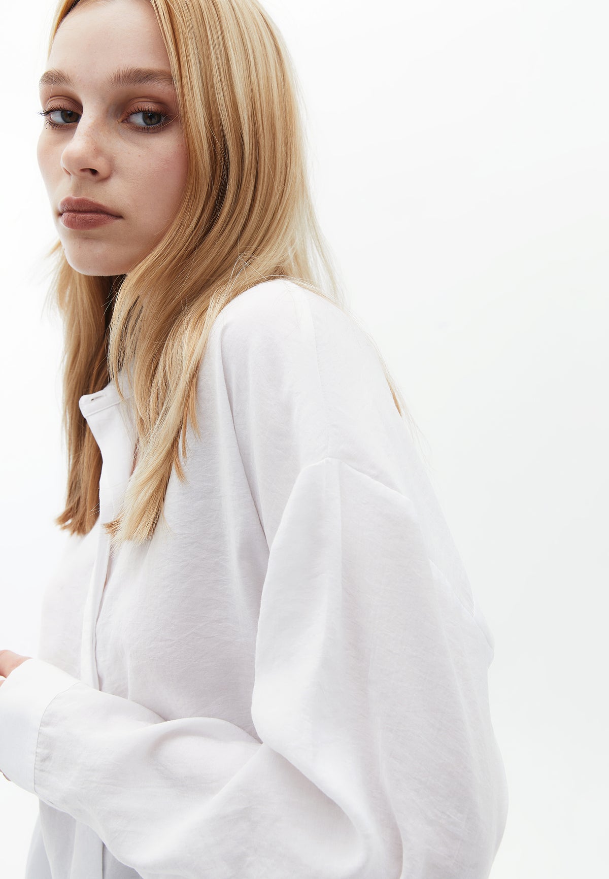 Oversize Long Sleeve Shirt - White