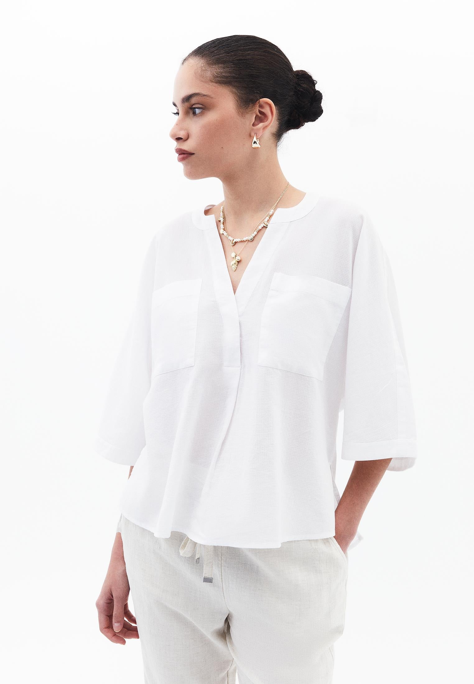 Summer Oversize Shirt - WHITE