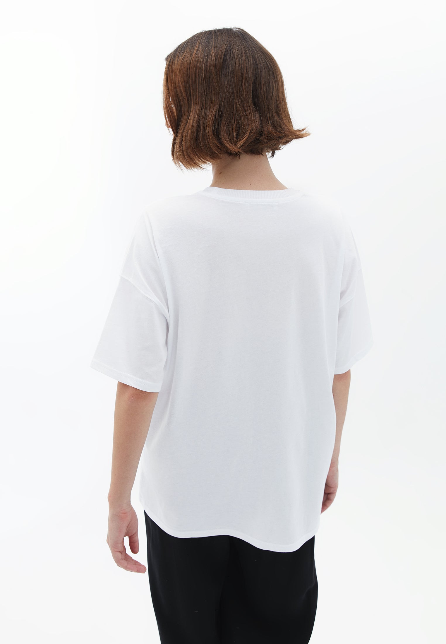 Stone oversize t-shirt - WHITE