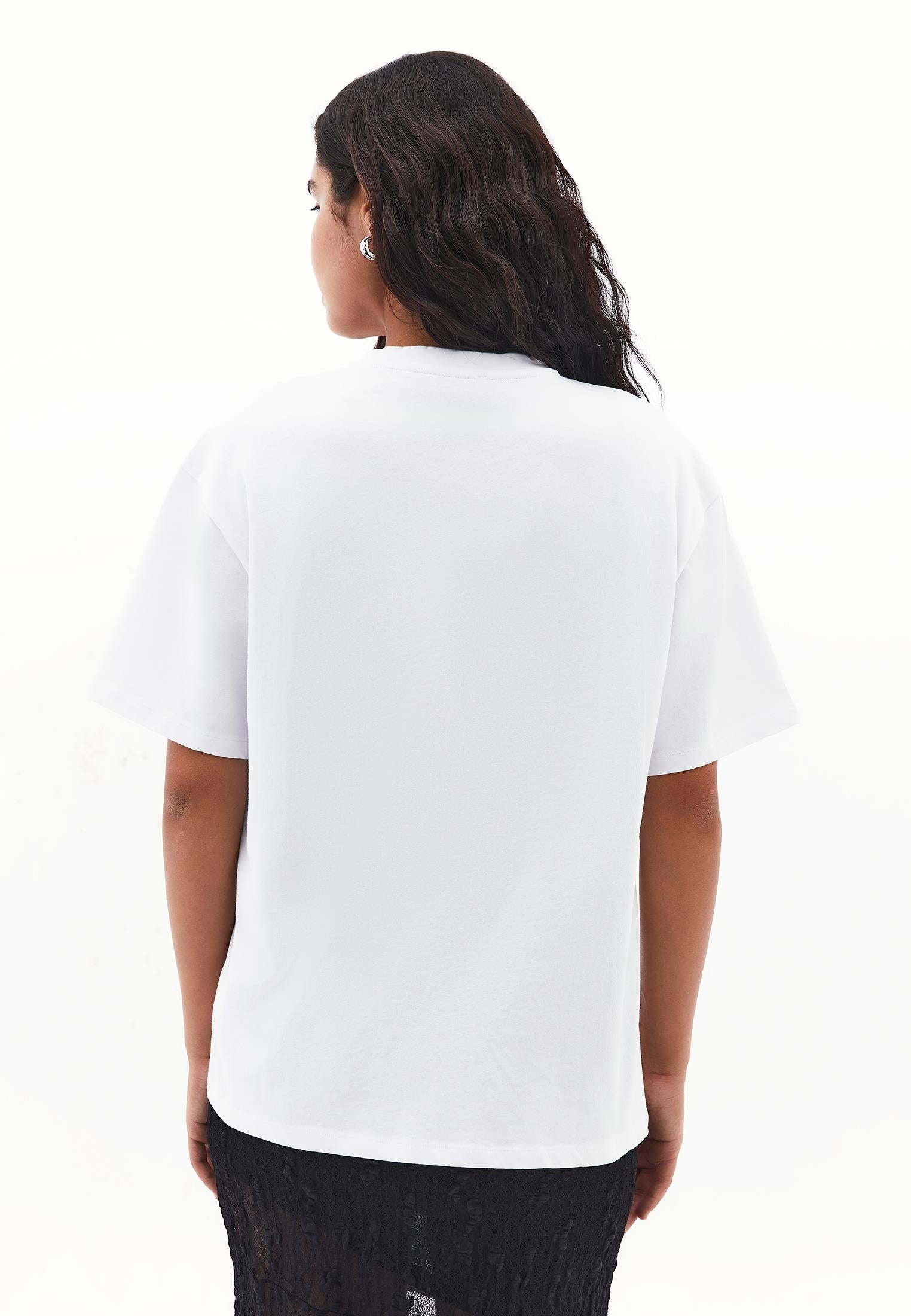 Oversize Printed T-Shirt - WHITE
