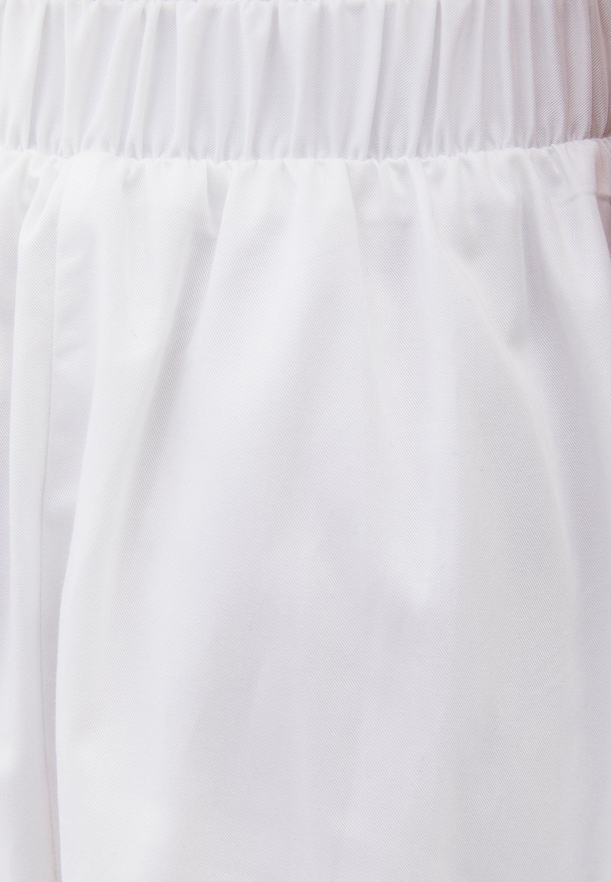 Pleated Flared Midi Skirt - White