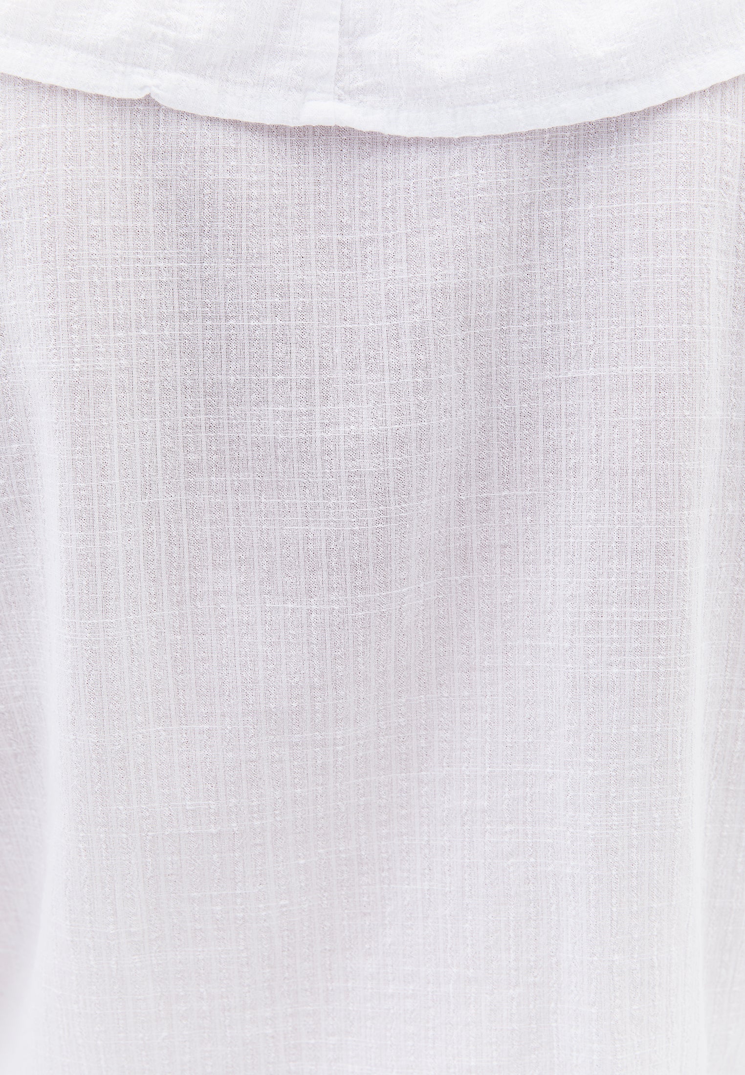 Deep Neck Blouse - WHITE