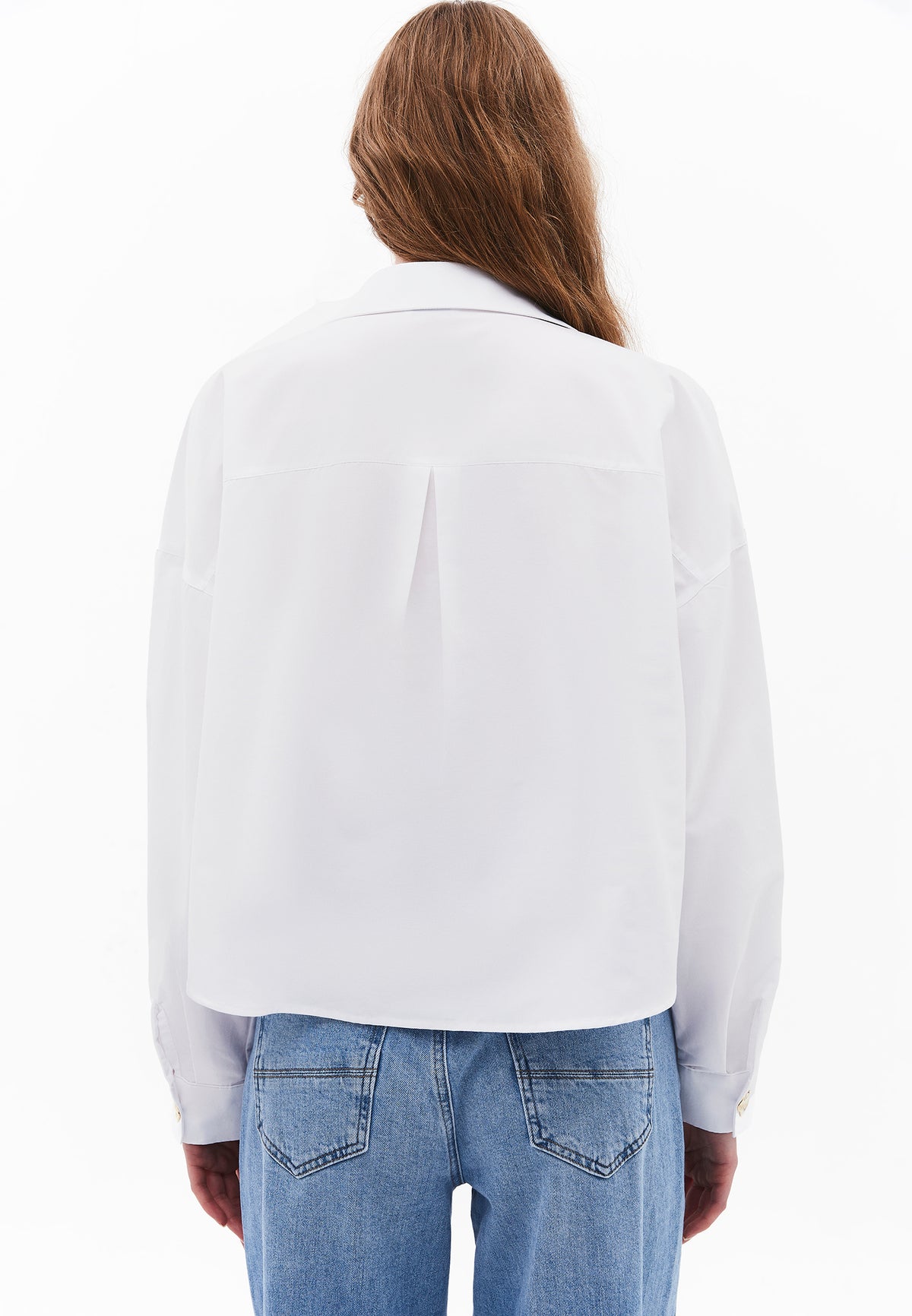 Oversize Button Detailed Shirt - WHITE